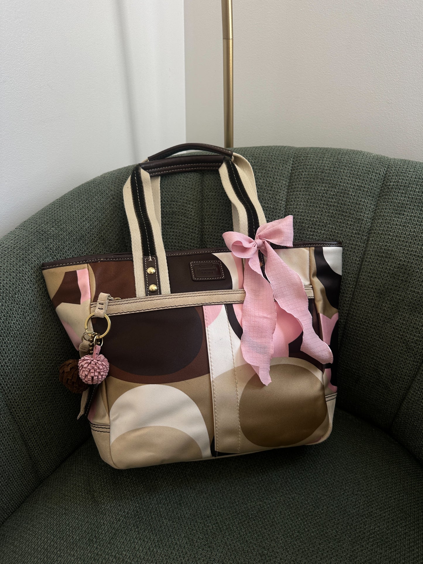 Coach Satin Multicolor Tote Bag