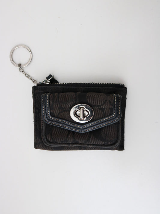 Rare Coach Black Turnlock Coin Purse
