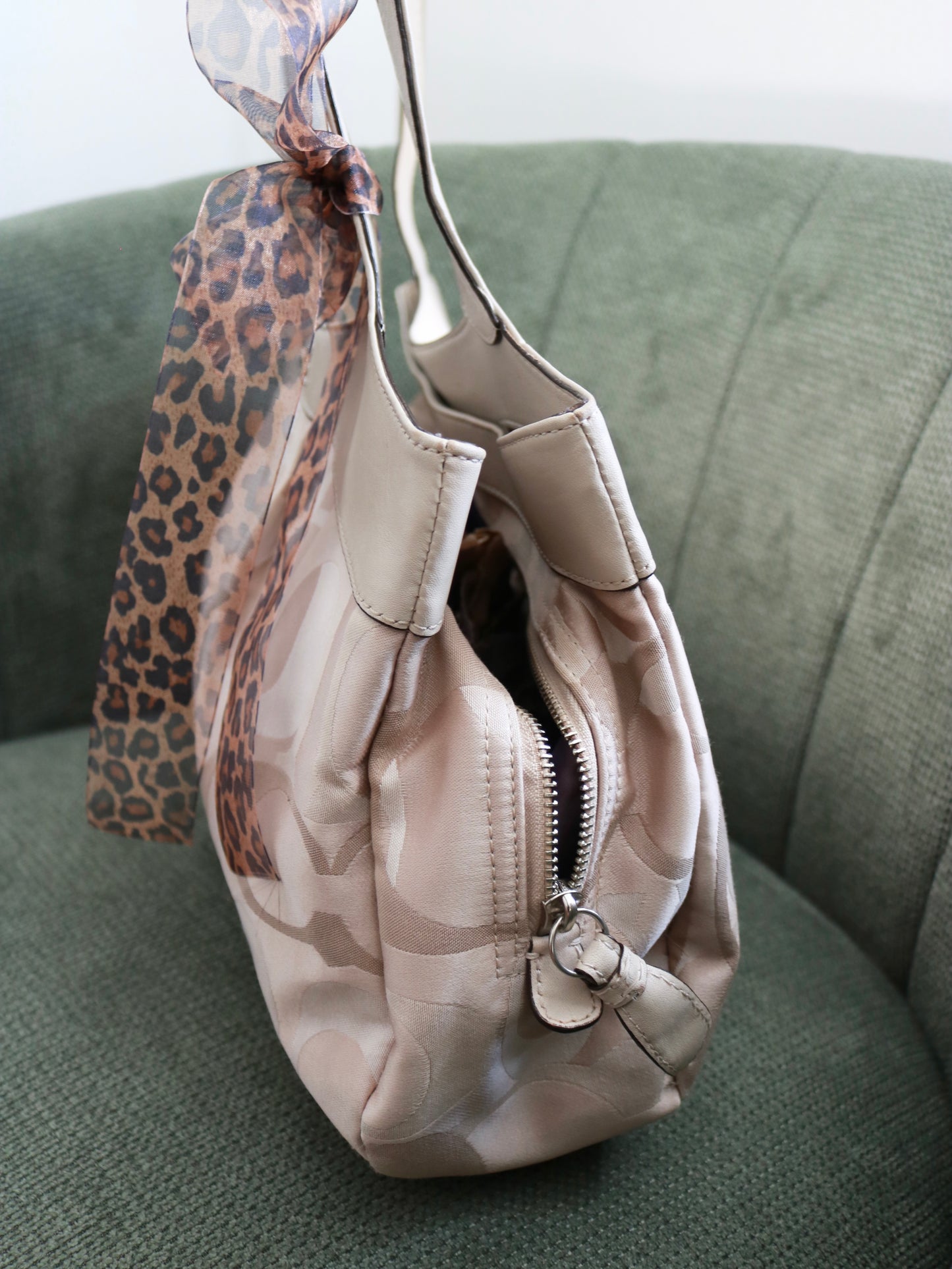 Coach Beige Lexi Tote Bag