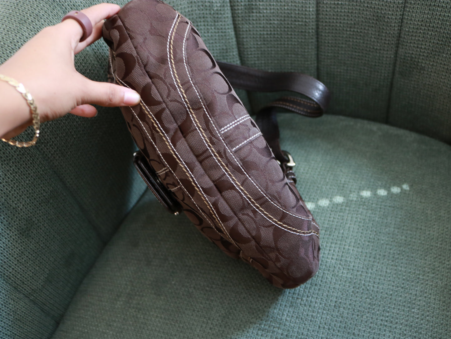 Rare Coach Brown Signature Soho Bag