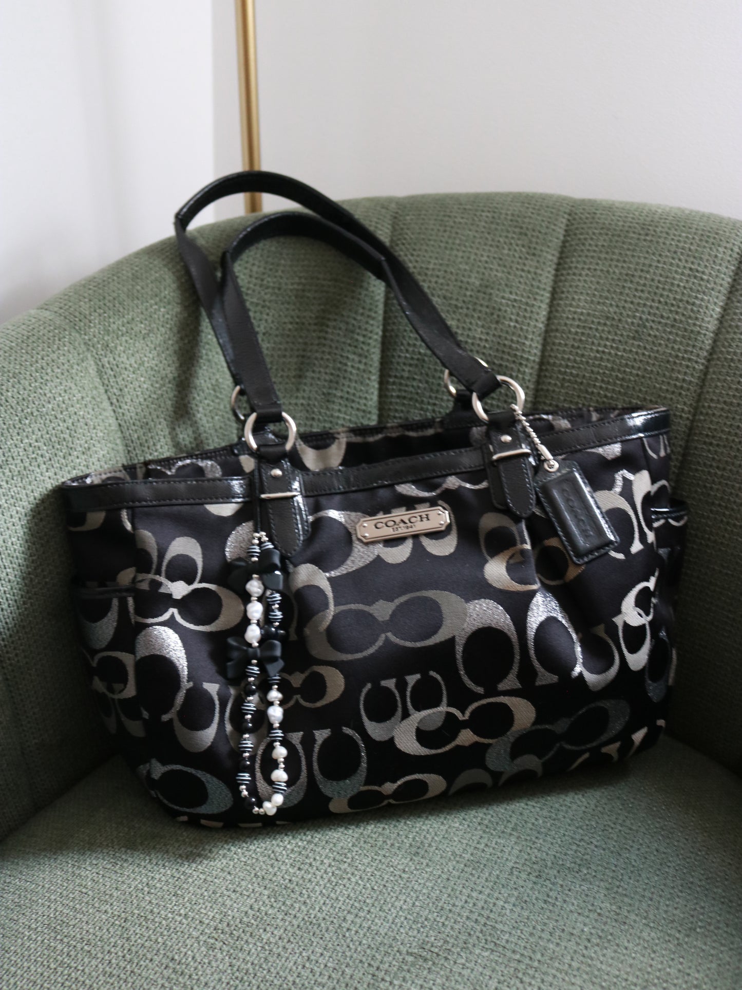 Coach Black Optic Tote Bag