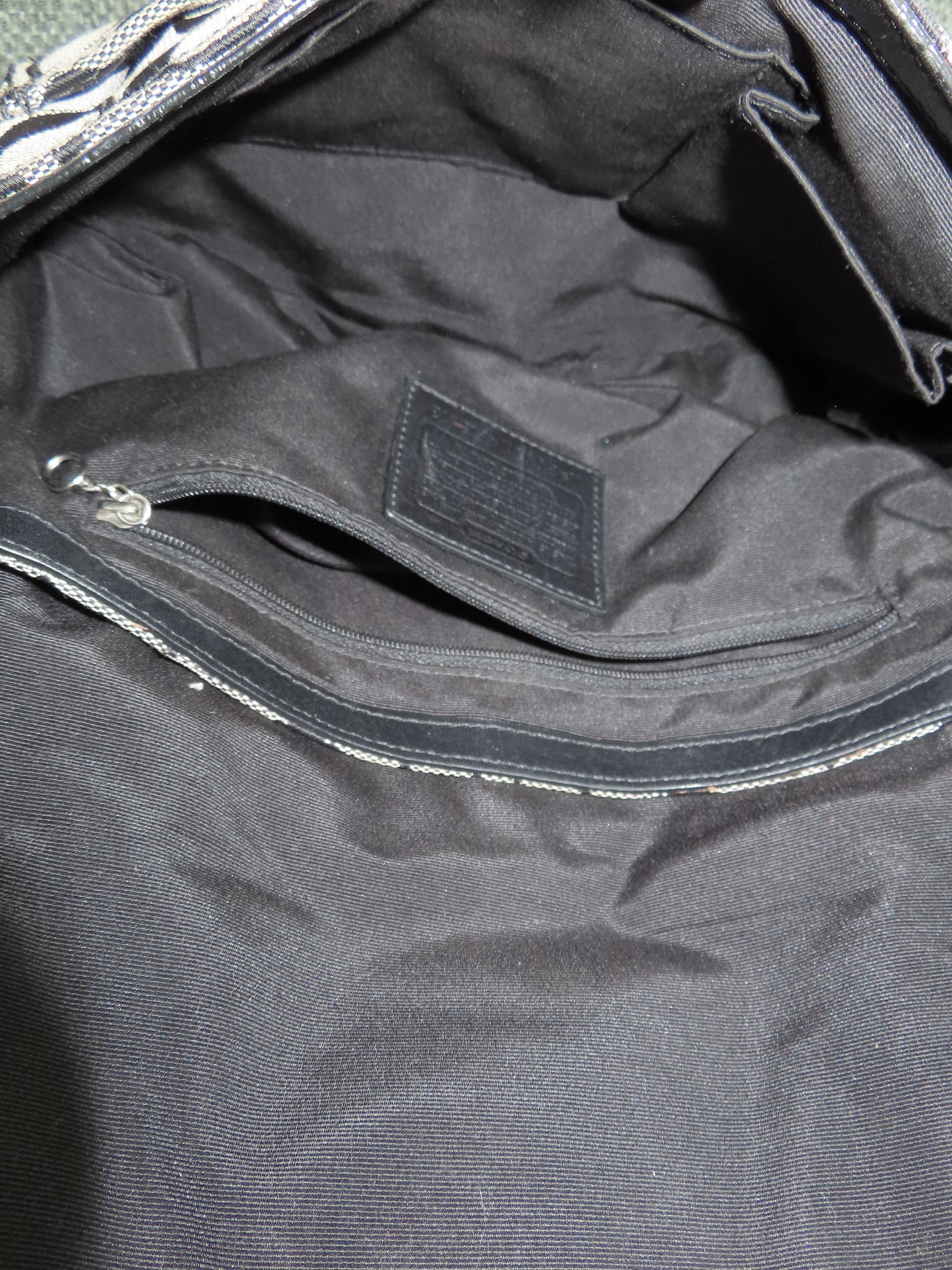 Grey Signature Coach Soho Bag