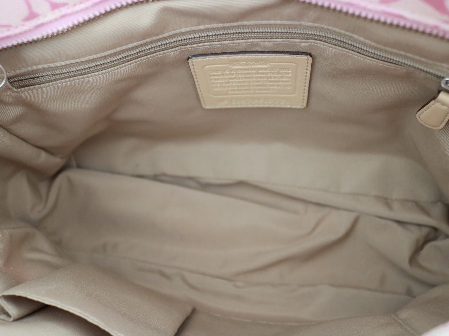 Coach Pink Patchwork Tote Bag