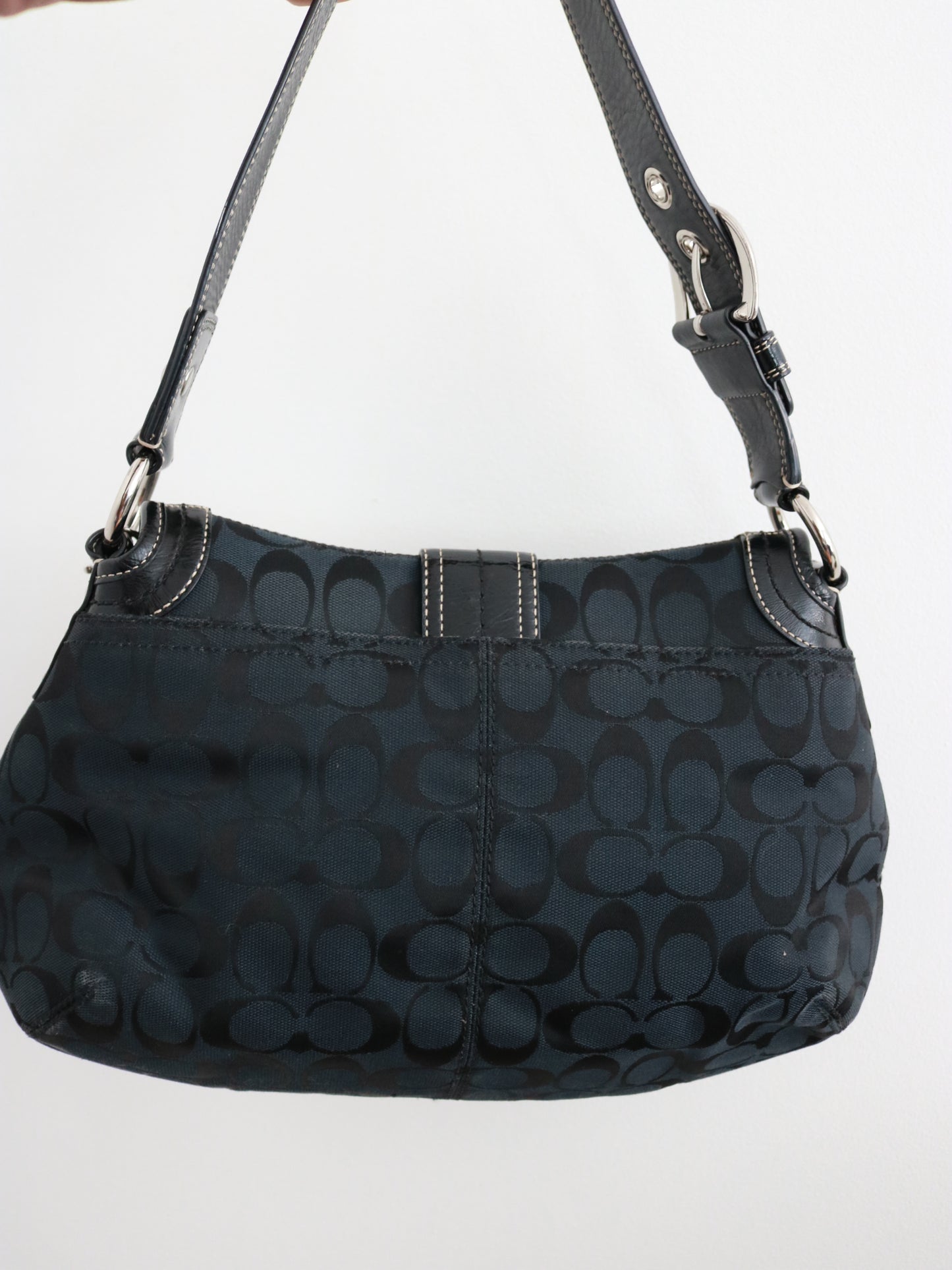 Coach Black Signature Soho Sufflette Bag