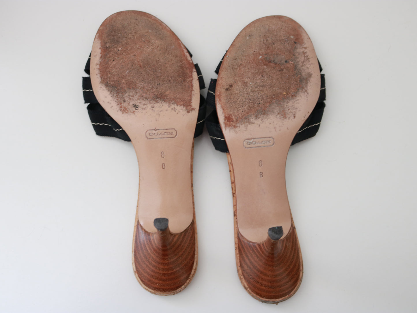 Coach Bow Kitten Heels (Size 8B)
