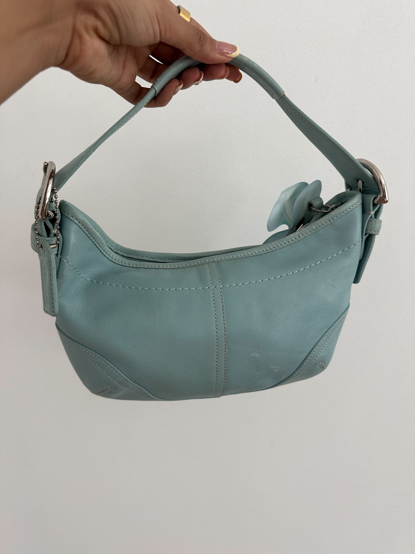 Coach Blue Mini Hobo Bag
