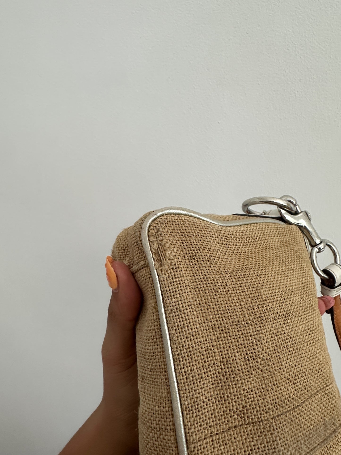 Coach Straw Woven Bumble Bee Bag