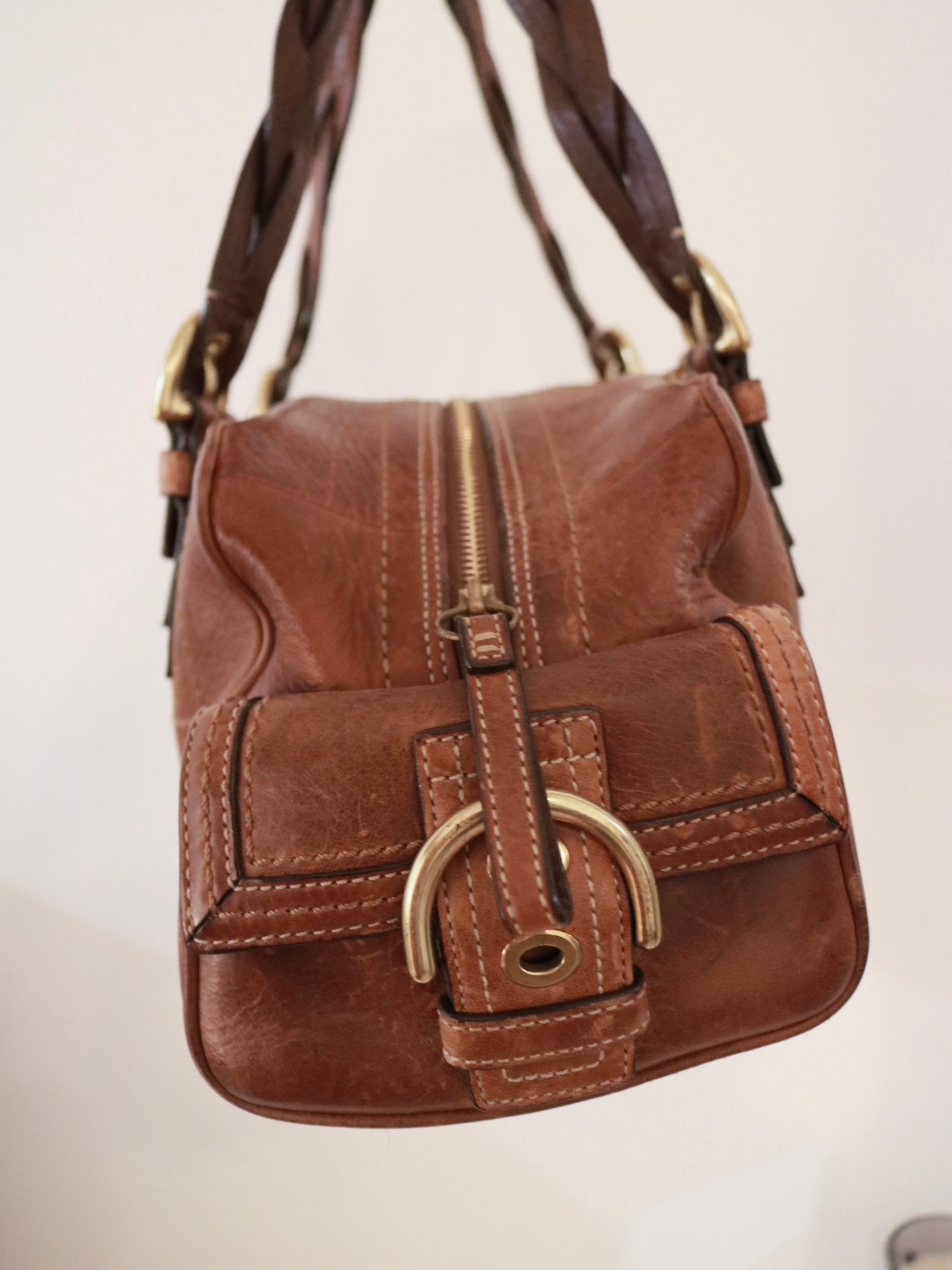 Coach Whiskey Brown Soho Mia Satchel Bag