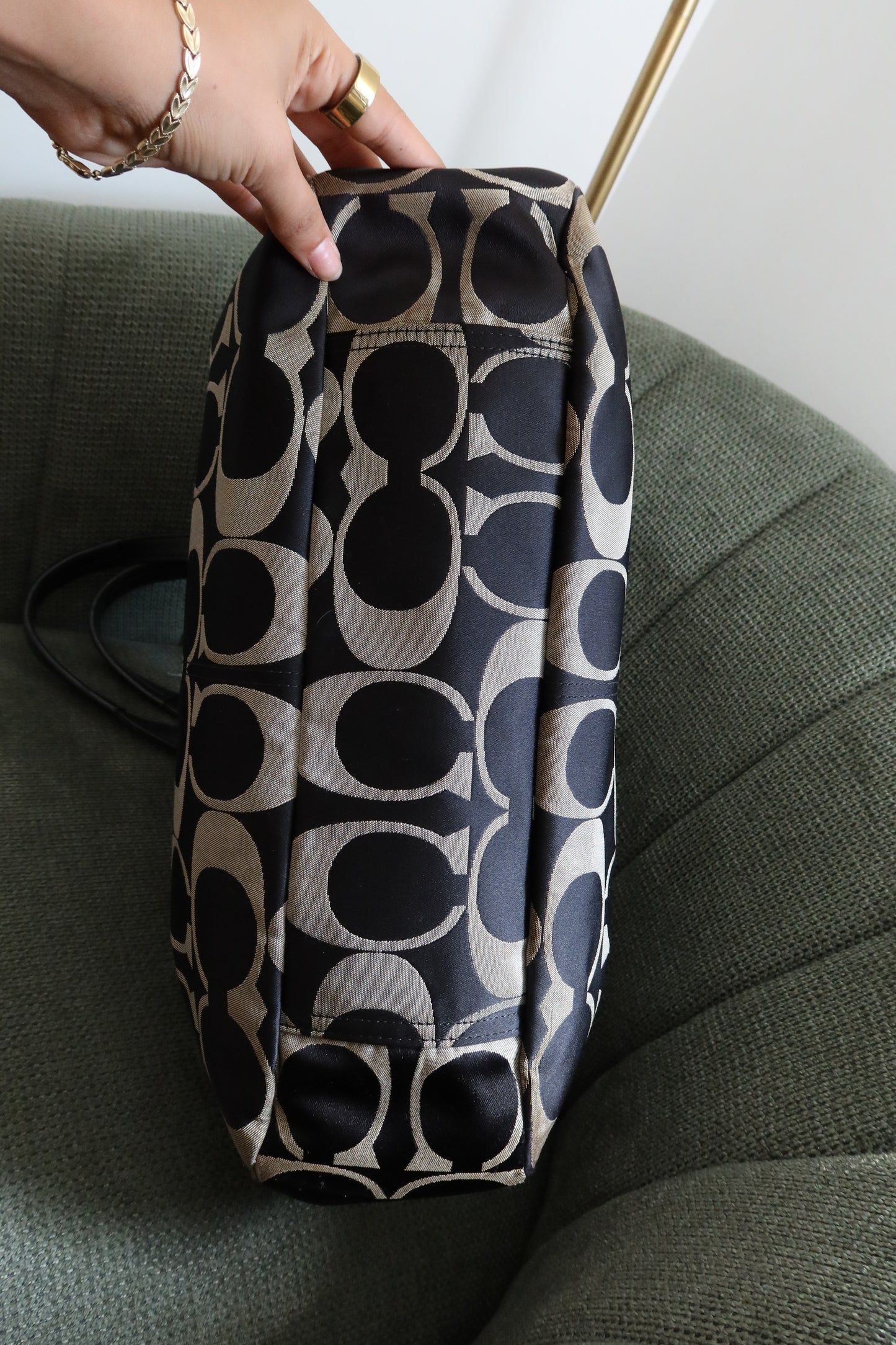 Coach Navy Blue Lexi Tote Bag