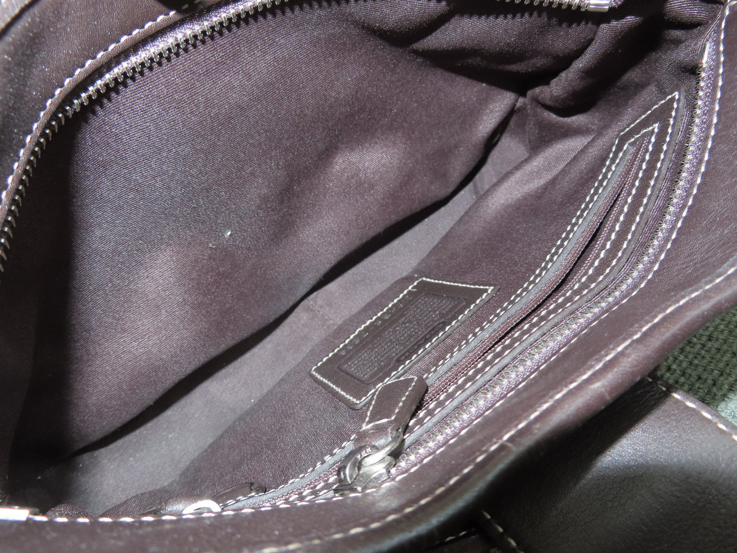 Coach Brown Suede Hamptons Bag