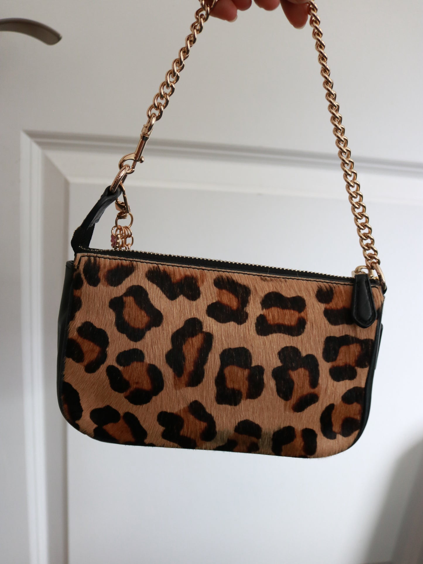 Coach Leopard Print Shoulder Bag
