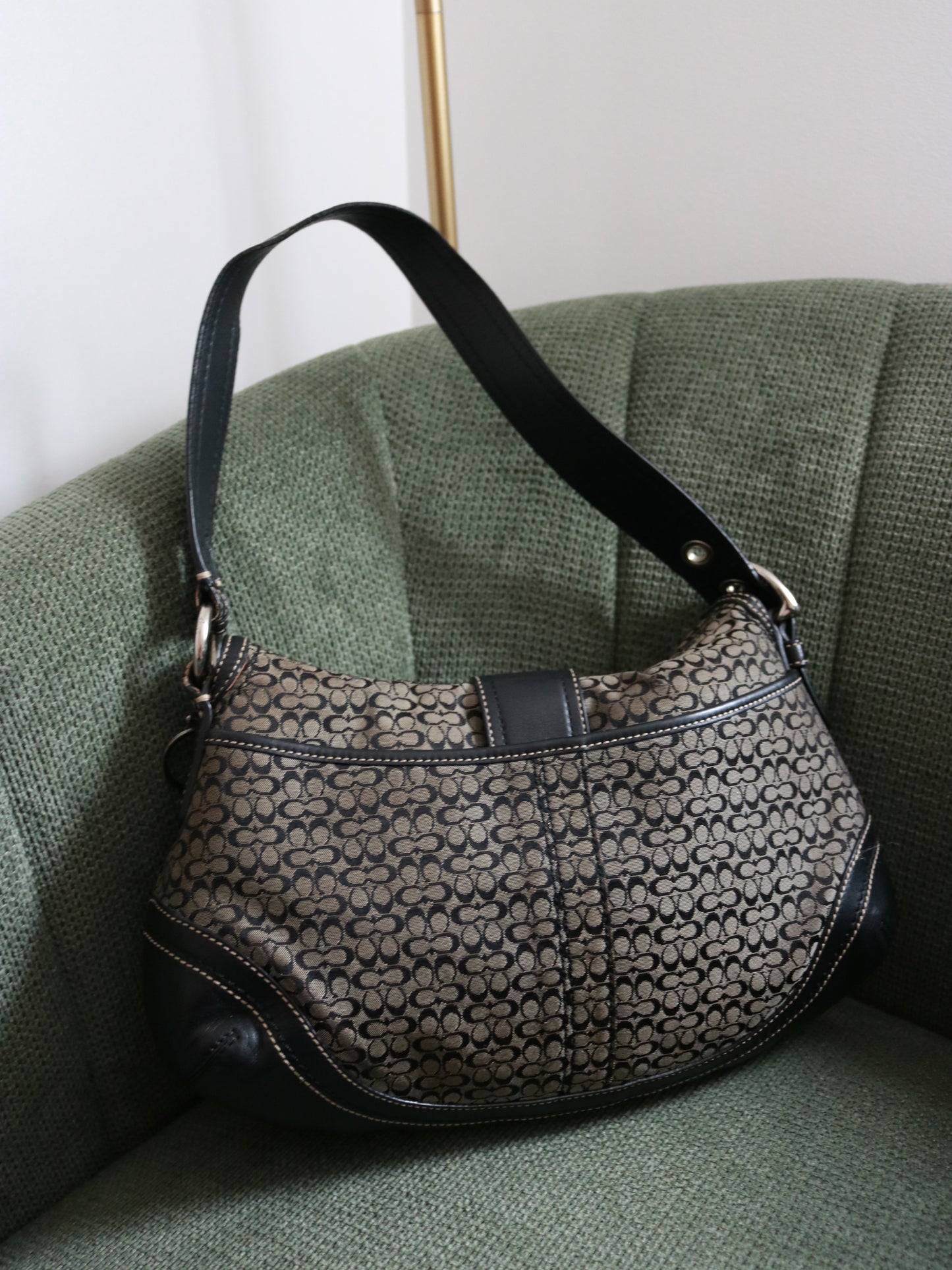 Coach Black Signature Soho Bag