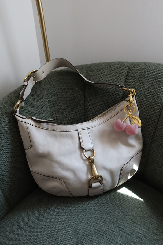 Coach White Hamptons Hobo Bag