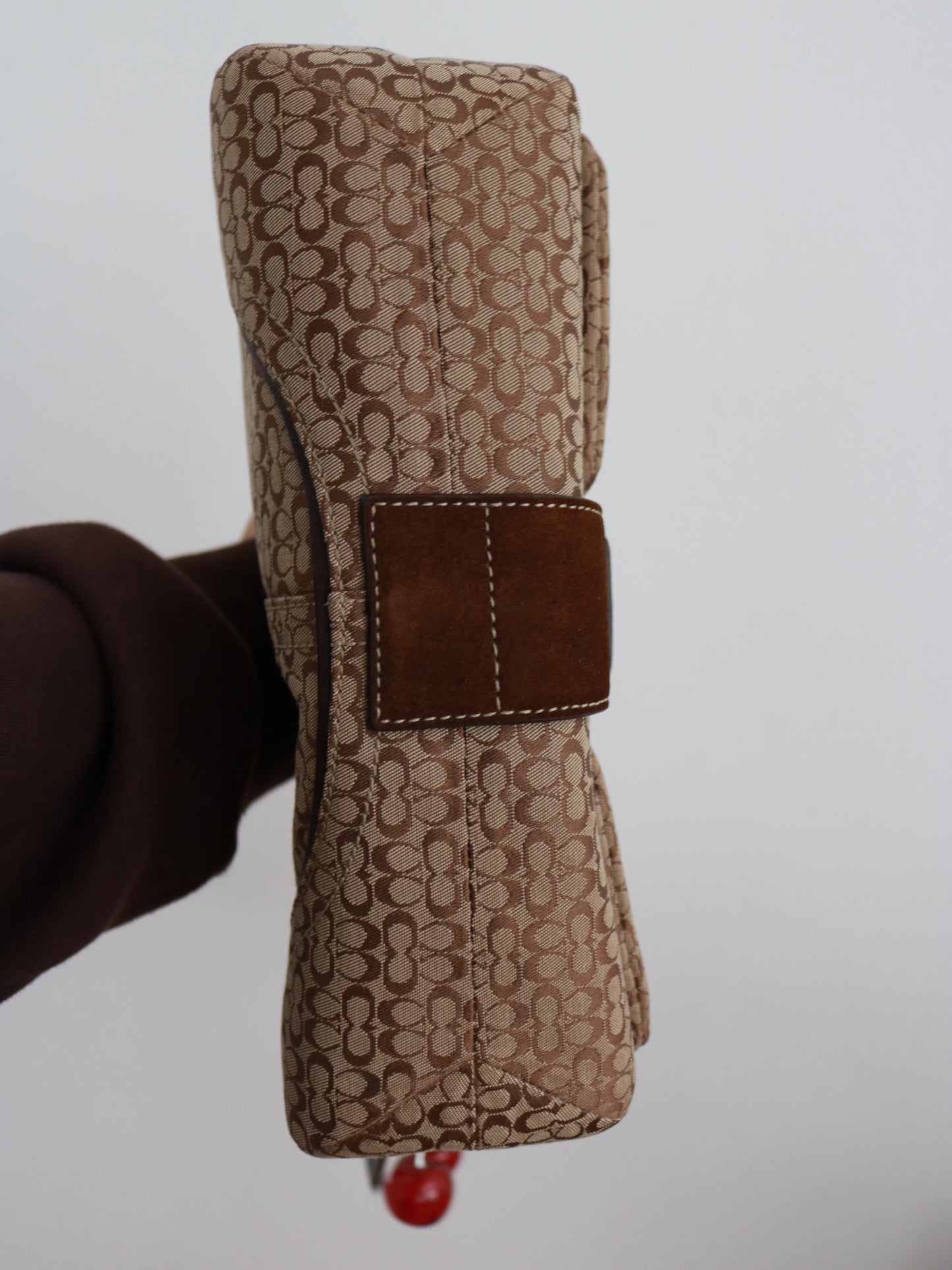 Coach Brown Signature Soho Flap Bag