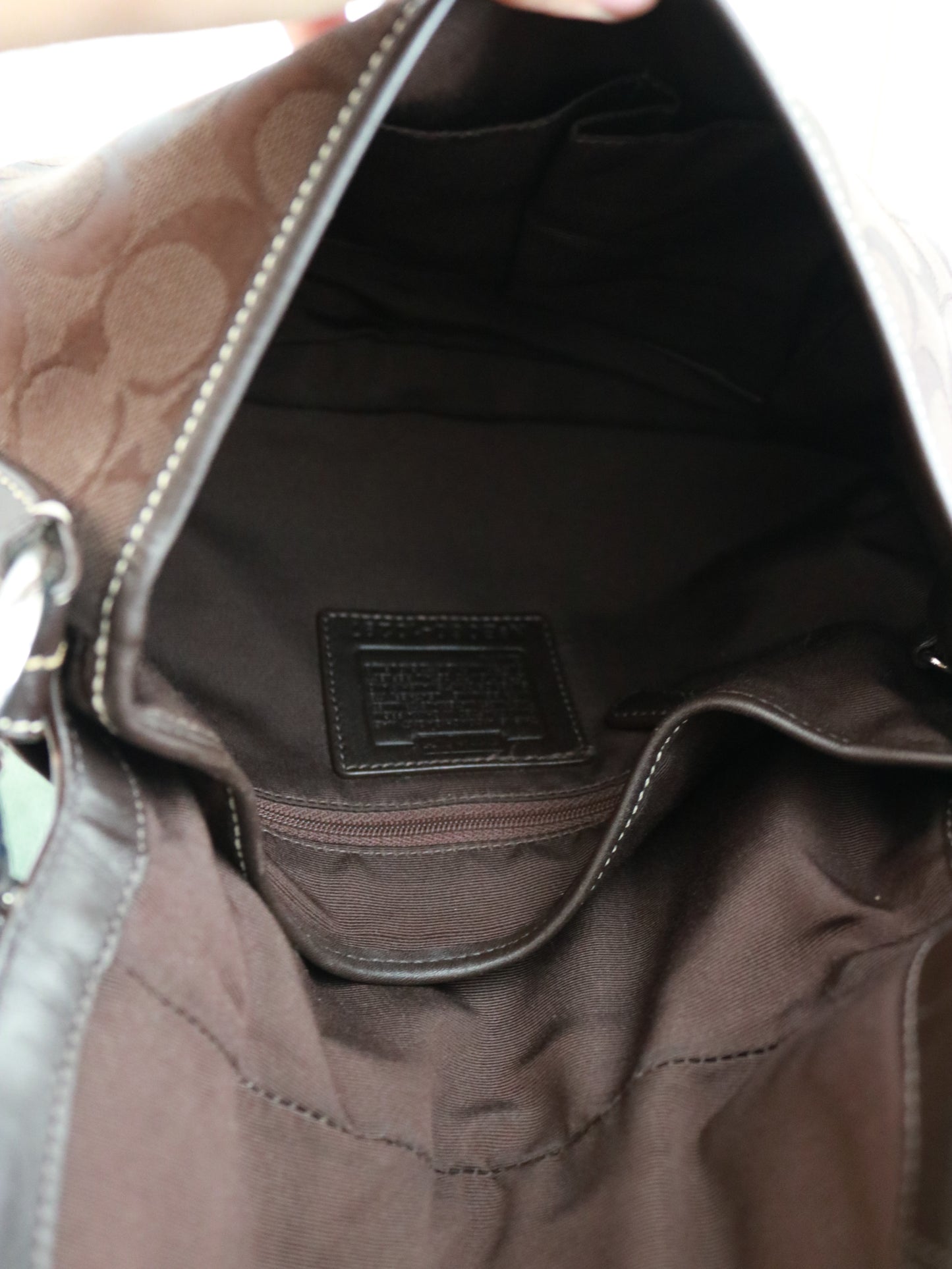 Rare Coach Brown Signature Soho Bag