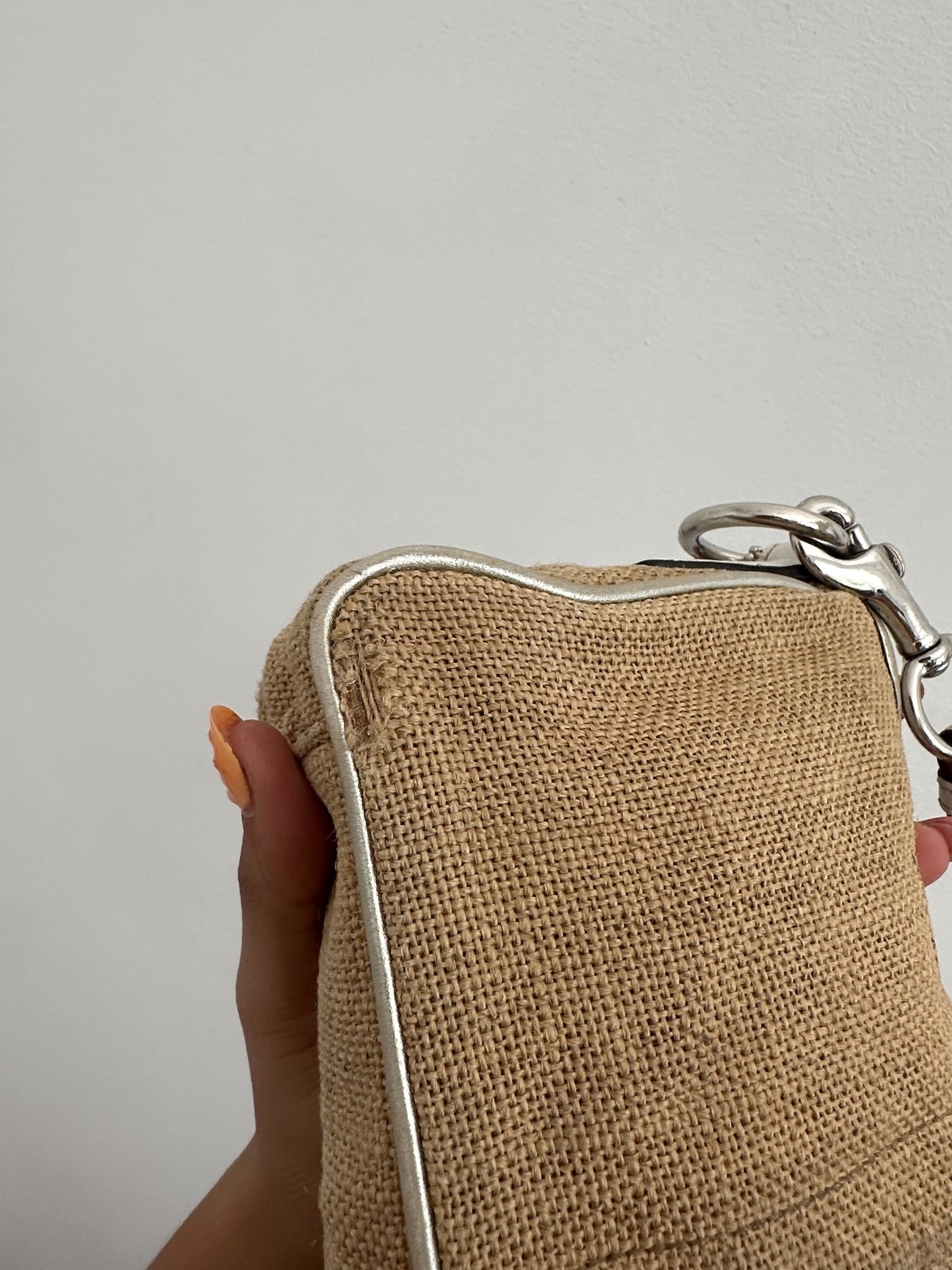 Coach Straw Woven Bumble Bee Bag