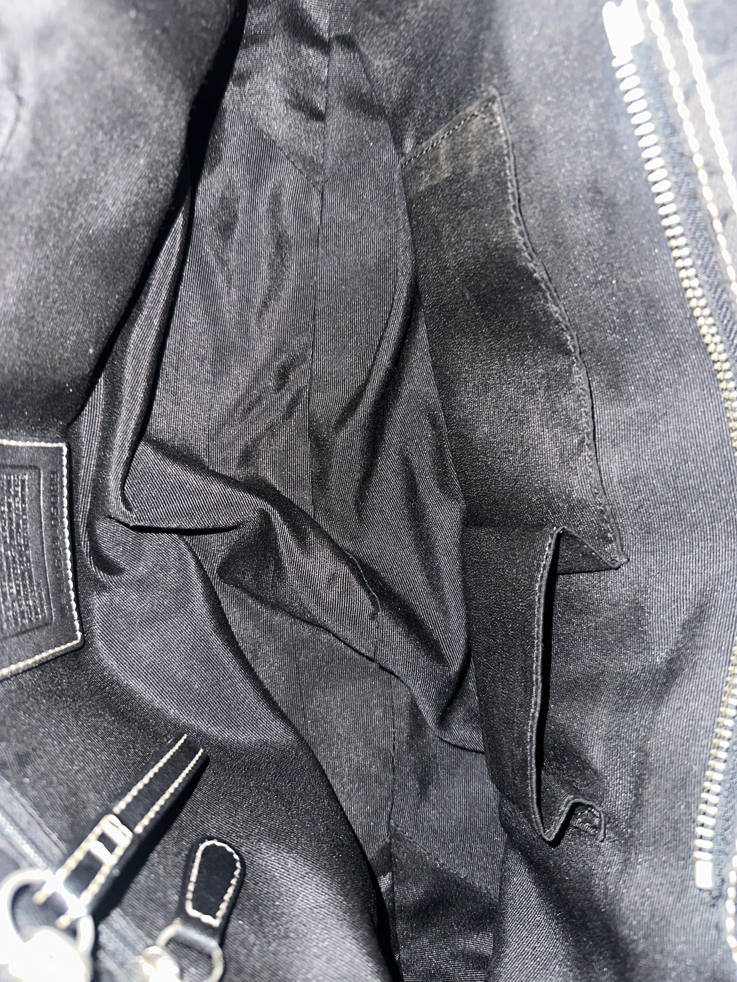 Coach Black Signature Soho Tote