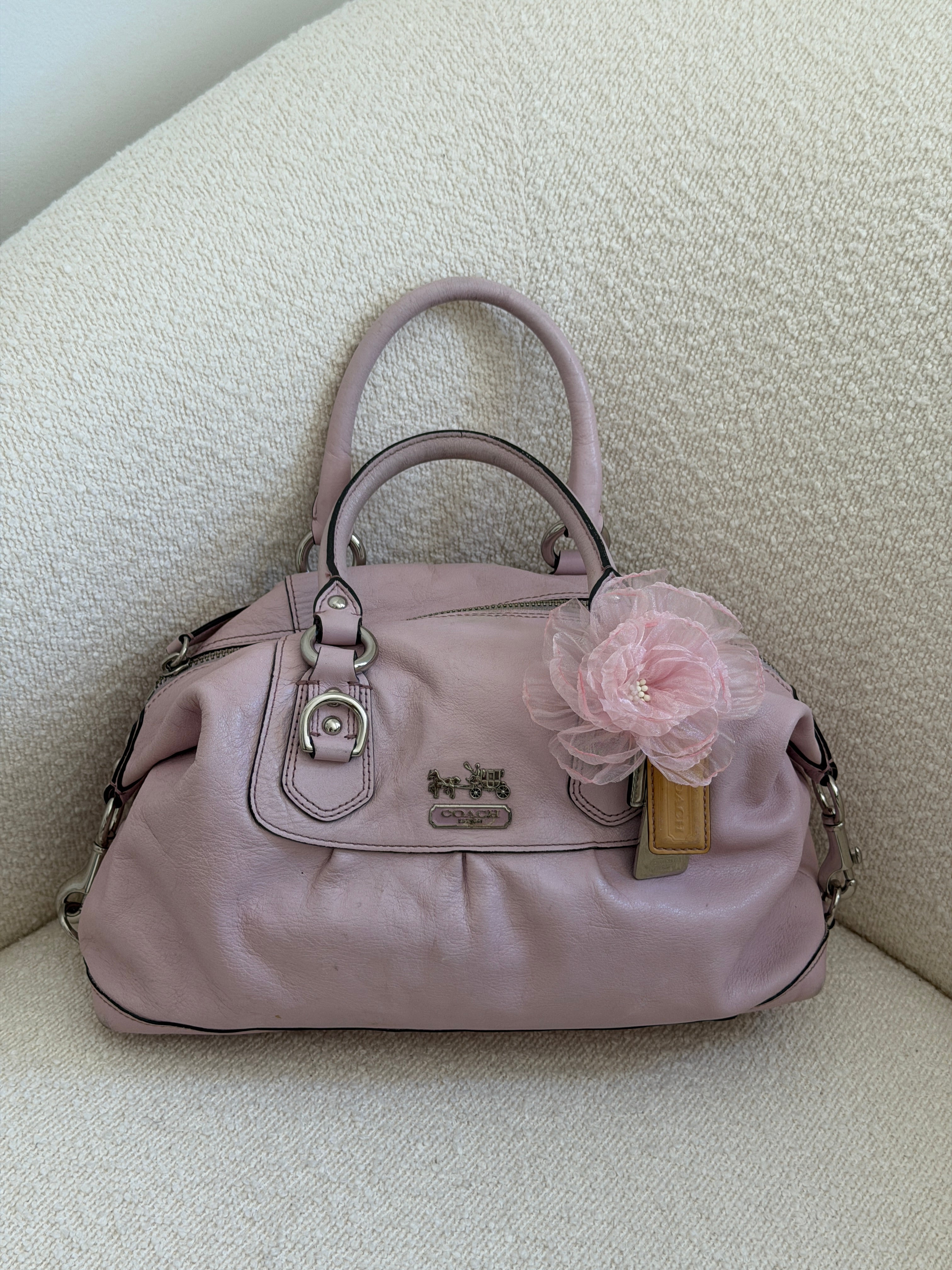 Lilac Coach Leather Sabrina Madison Bag – Couture Collective