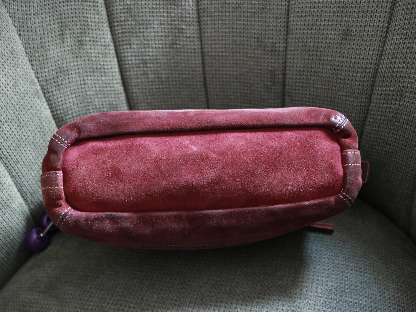 Coach Purple Monogram Shoulder Bag