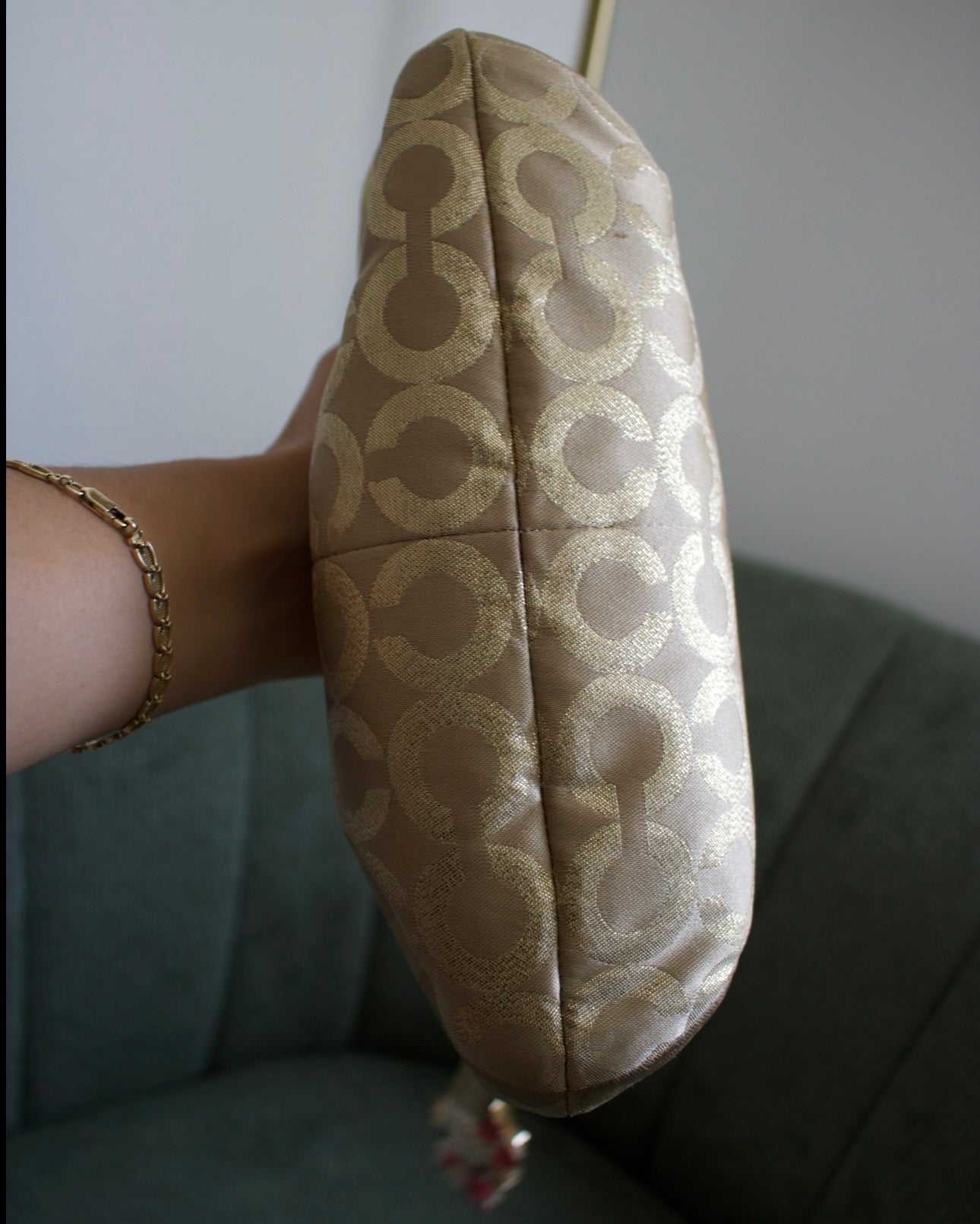 Coach Gold Poppy Shoulder Bag