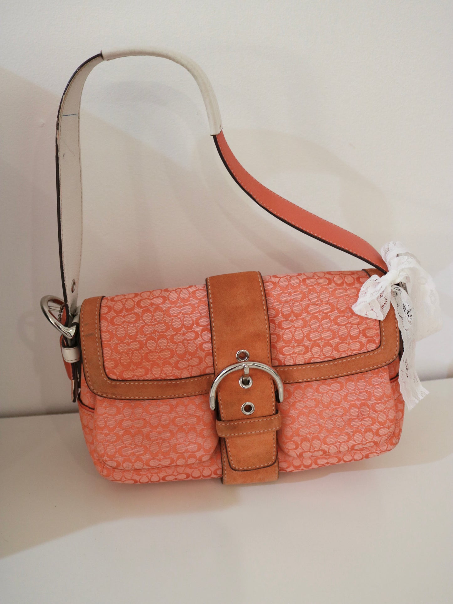 Coach Orange Monogram Soho Bag