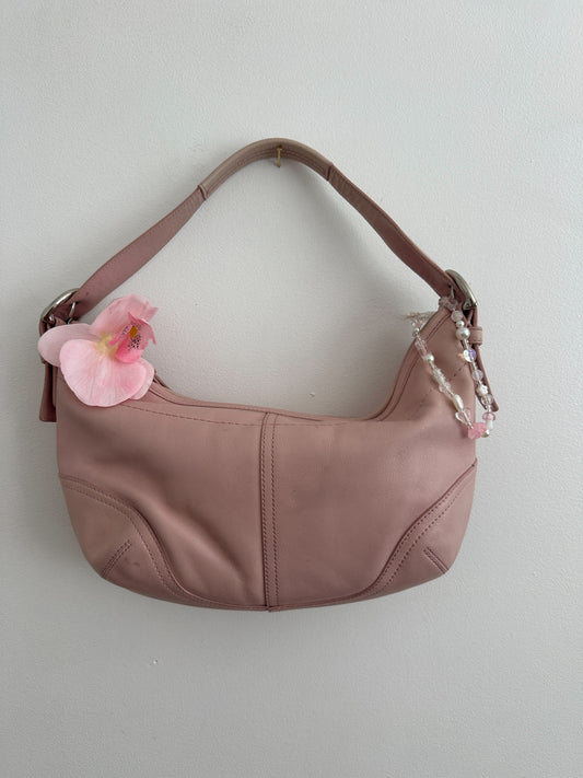 Pastel Pink Coach Hobo Bag