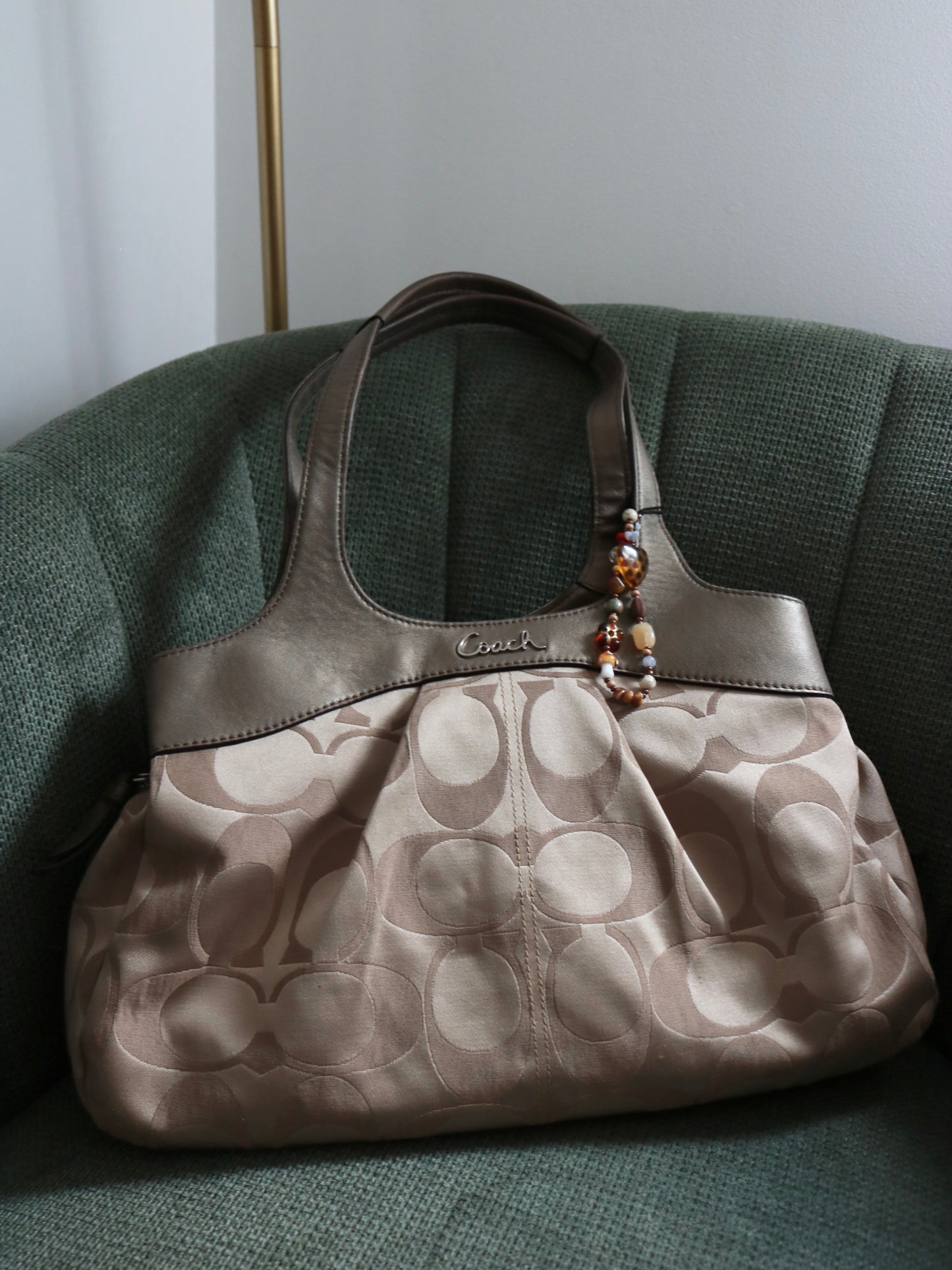Coach Beige Lexi Tote Bag