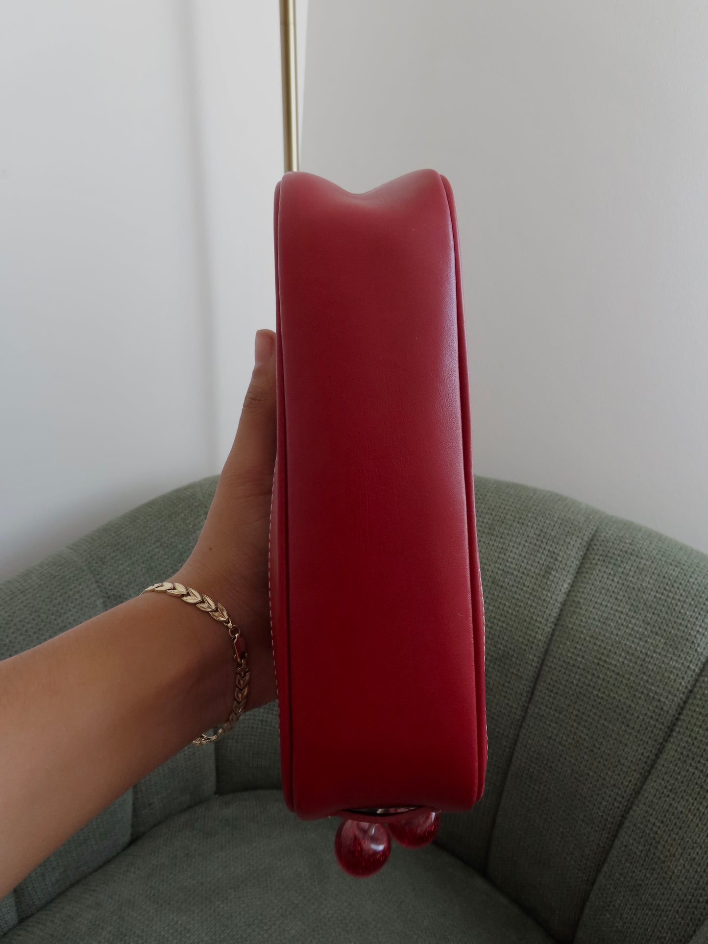 Rare Coach Red Demi Hamptons Bag