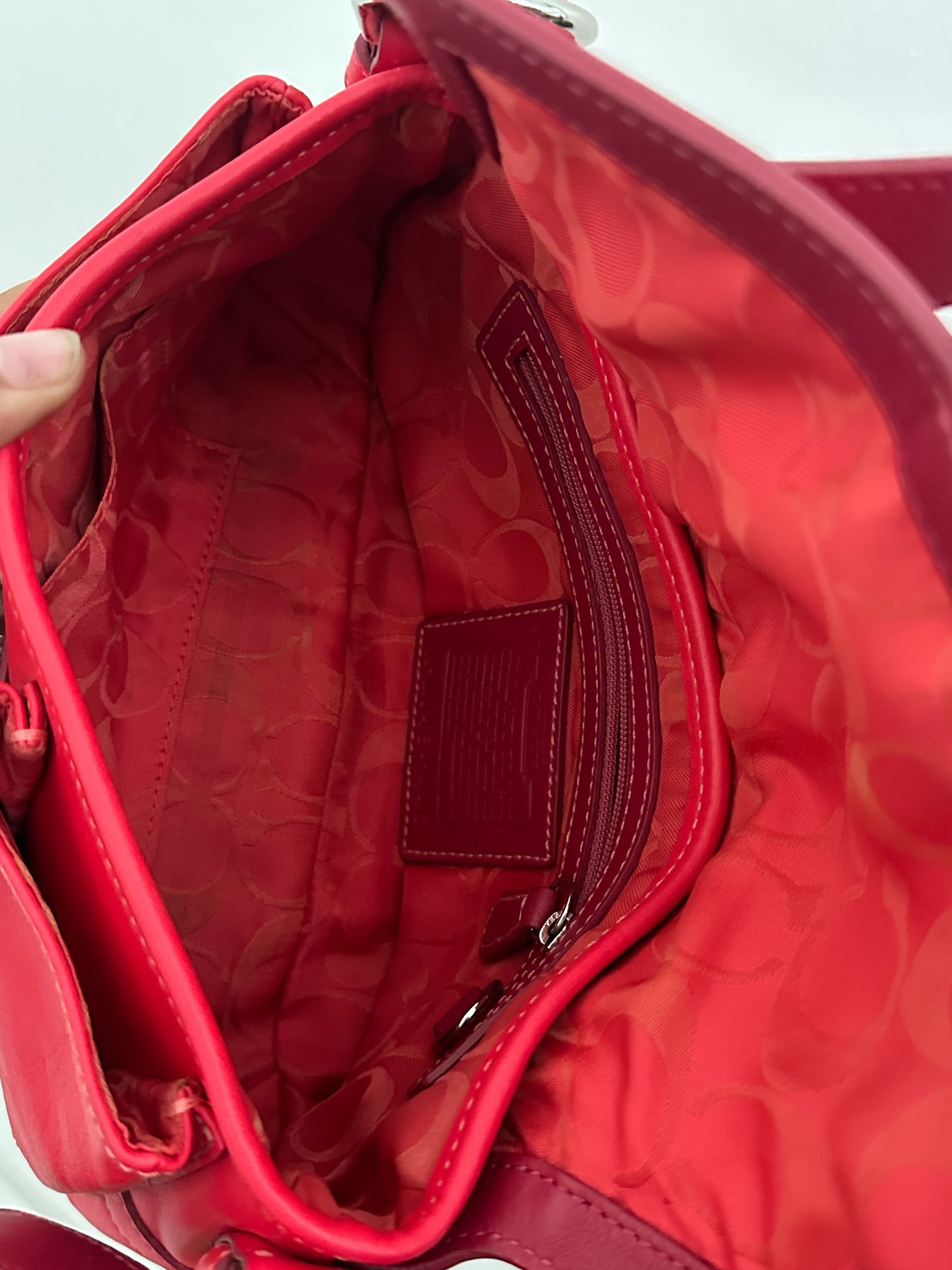 Coach Red Soho Flap Bag