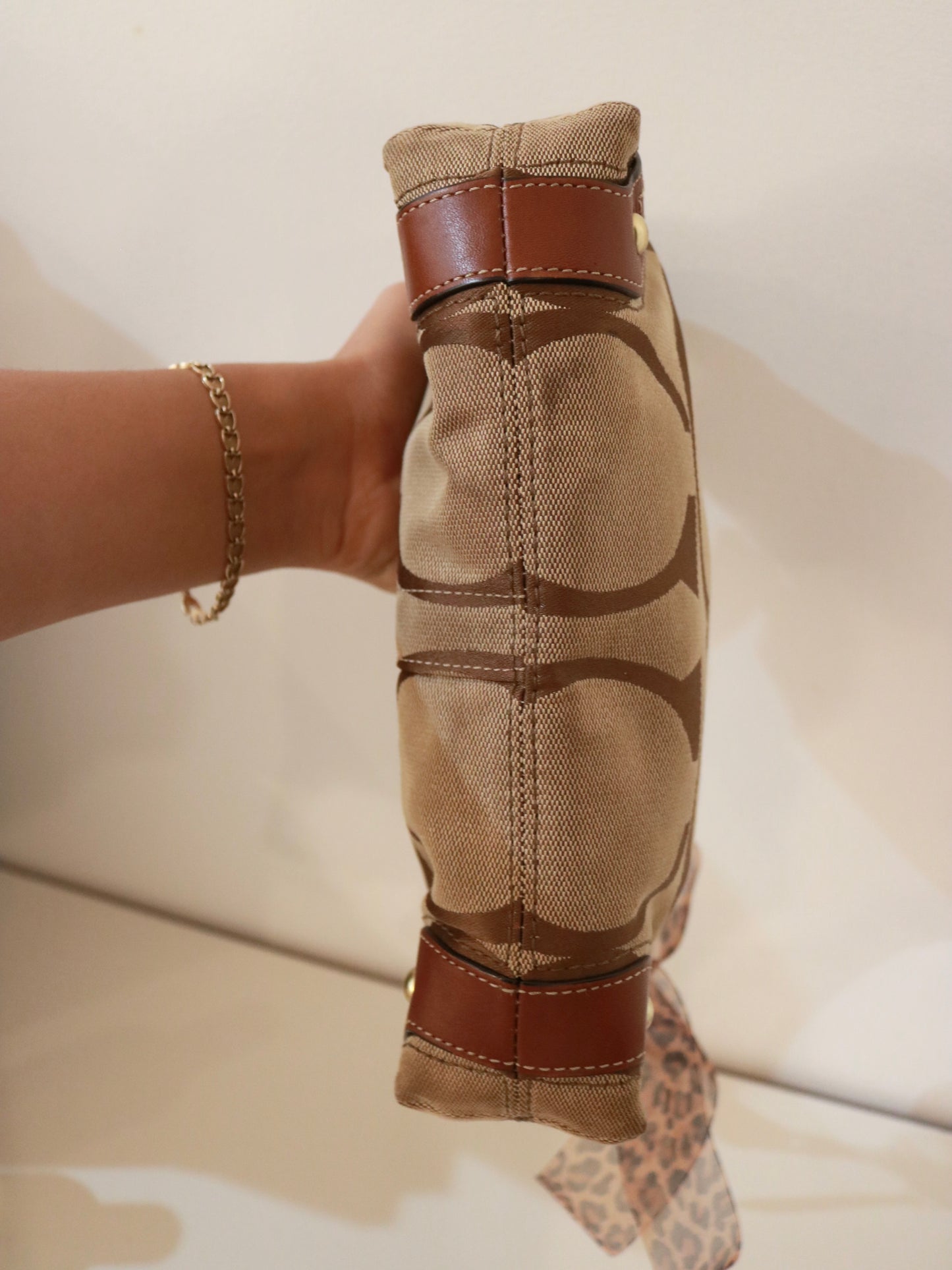 Coach Brown Mini Carly Bag