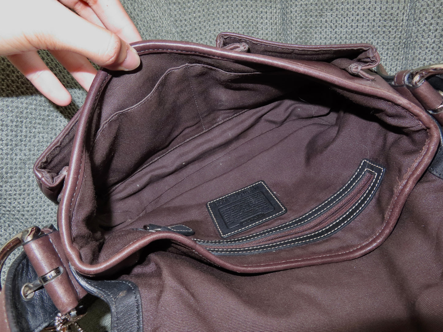 Coach Brown Soho Leather Pocket Flap