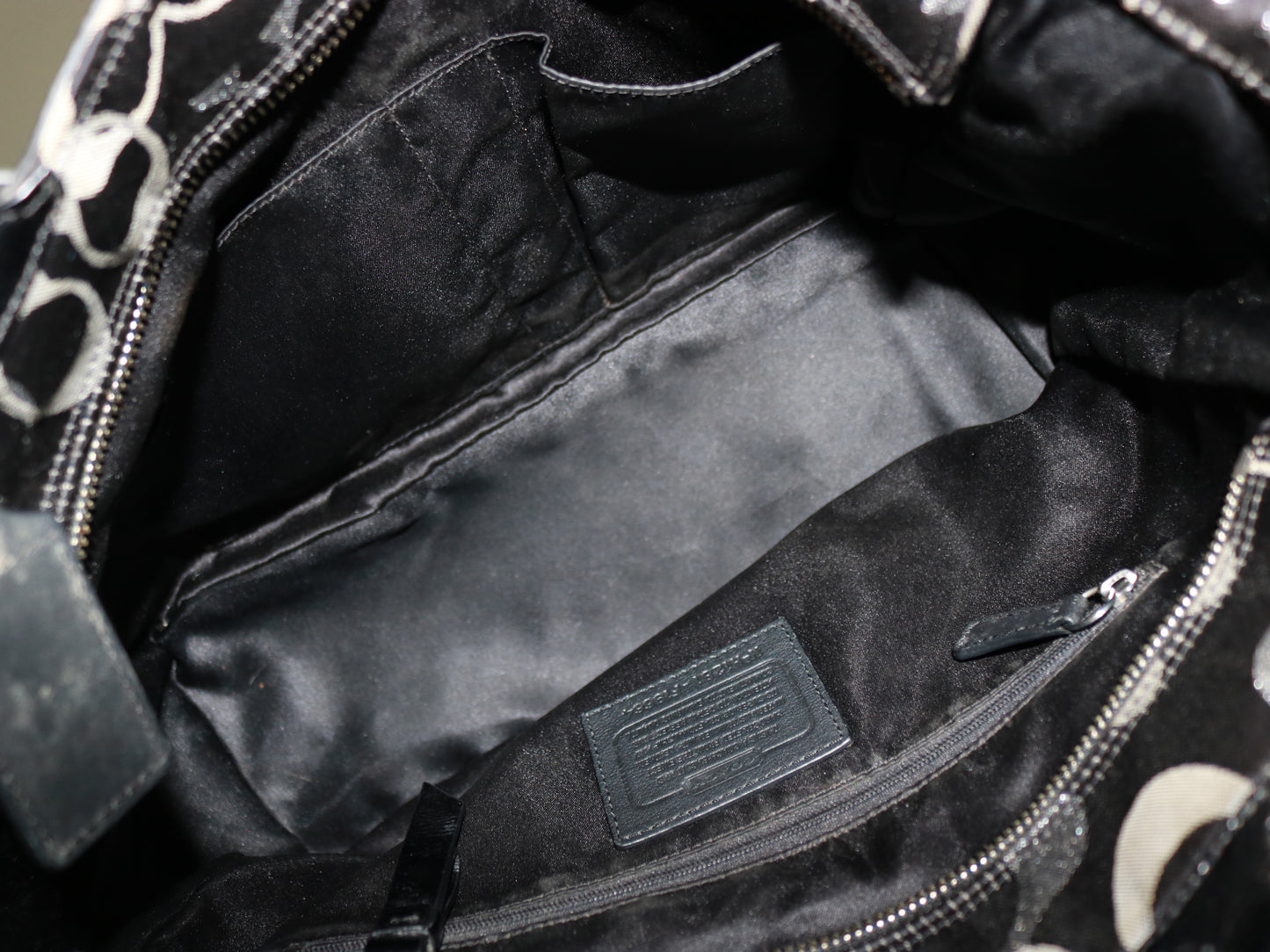 Coach Black Optic Tote Bag