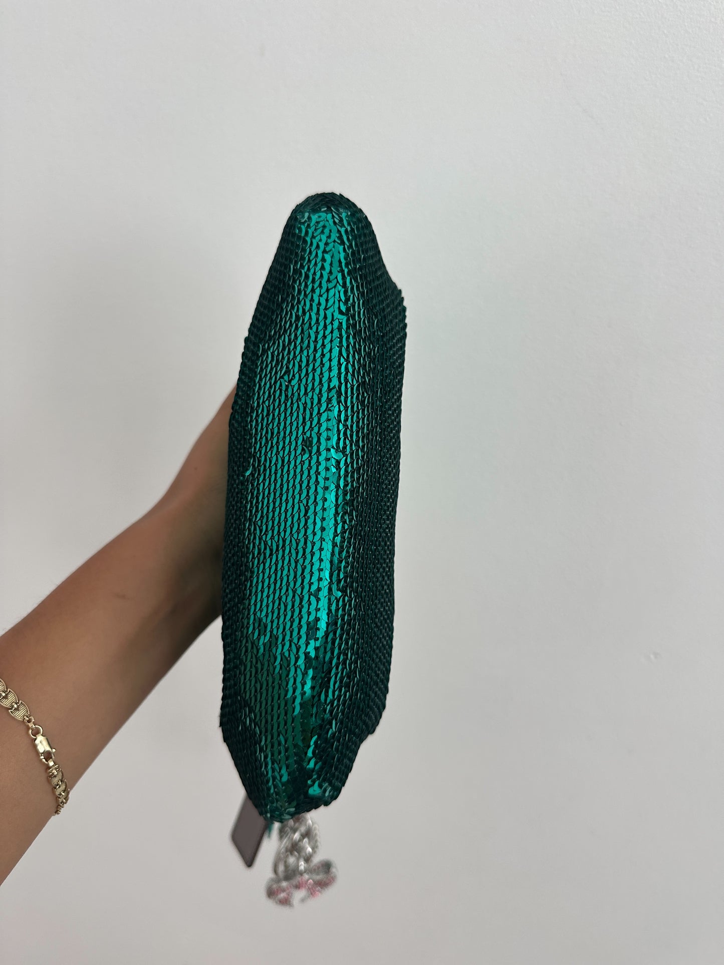 Rare Coach Teal Sequin Poppy Bag