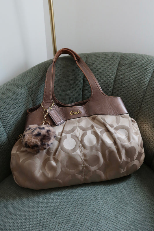 Coach Beige Lexi Tote Bag