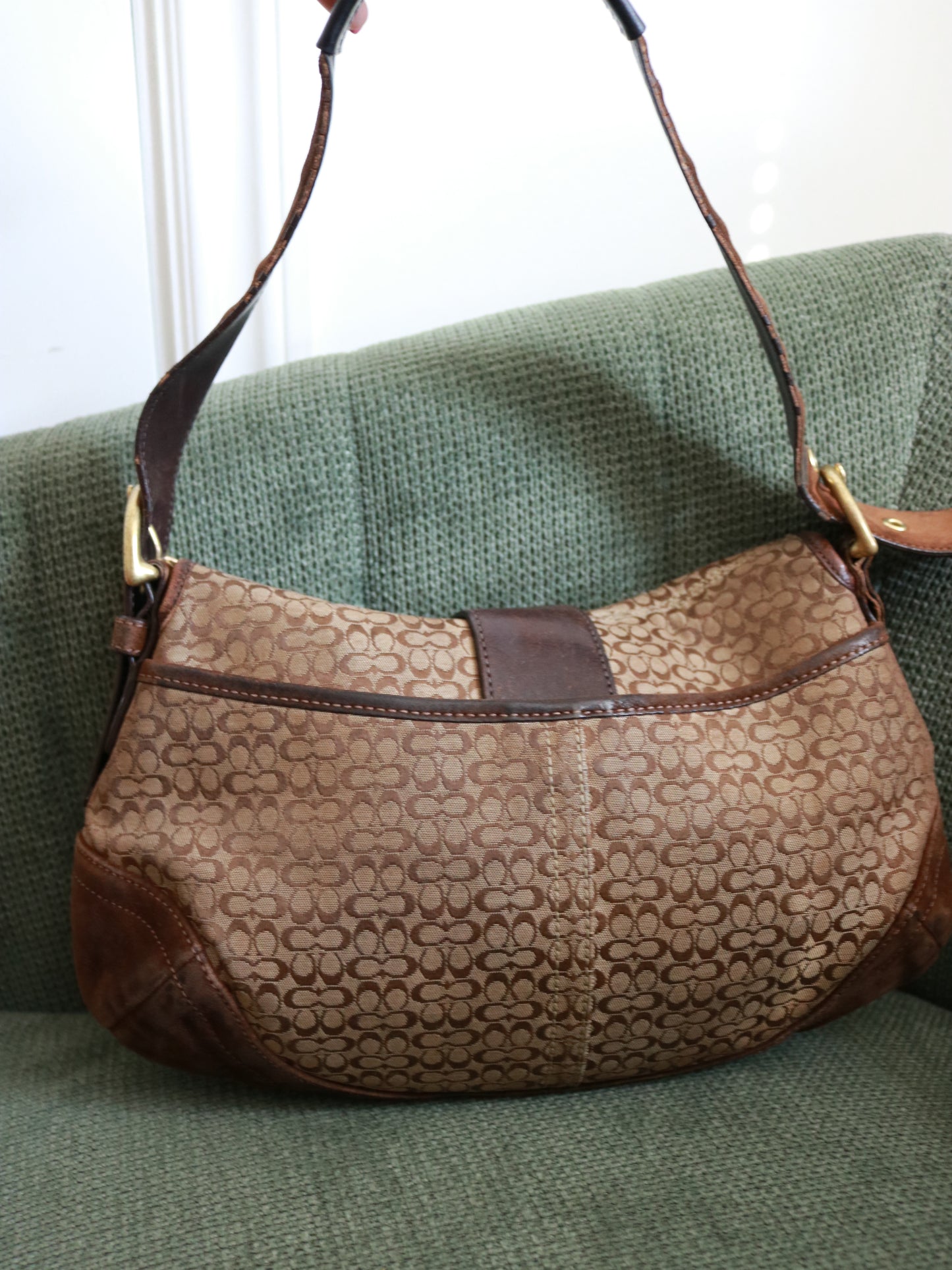 Coach Large Brown Signature Soho Bag