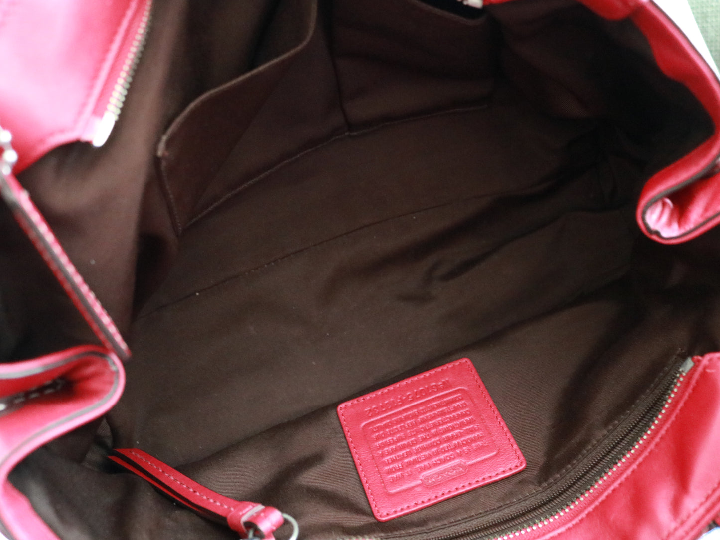 Coach Red Leather Soho Tote Bag
