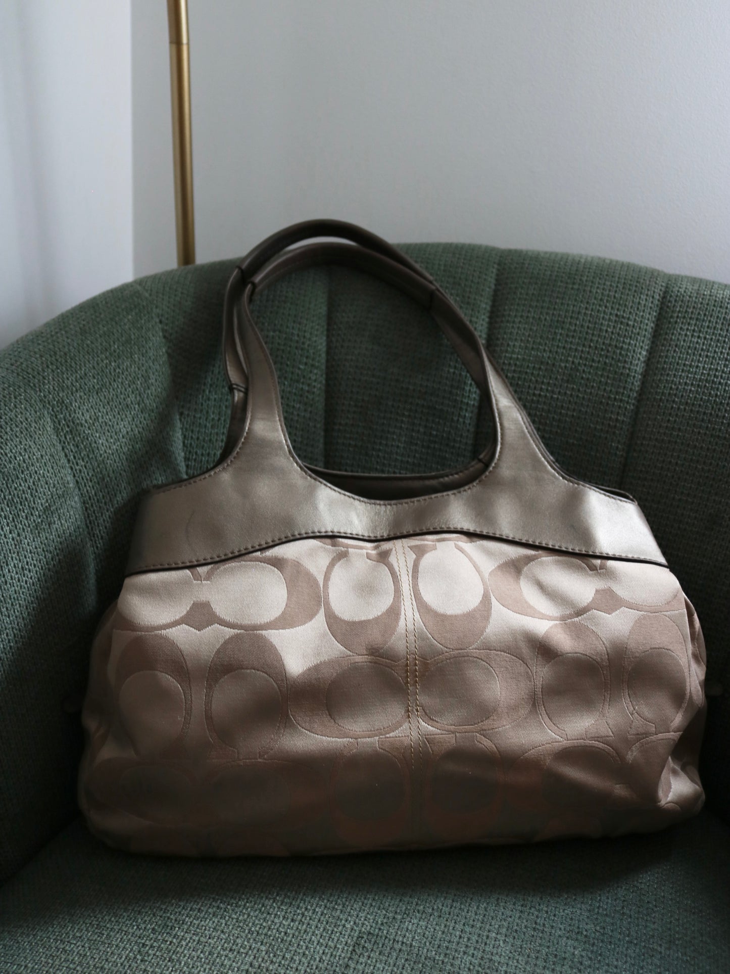 Coach Beige Lexi Tote Bag