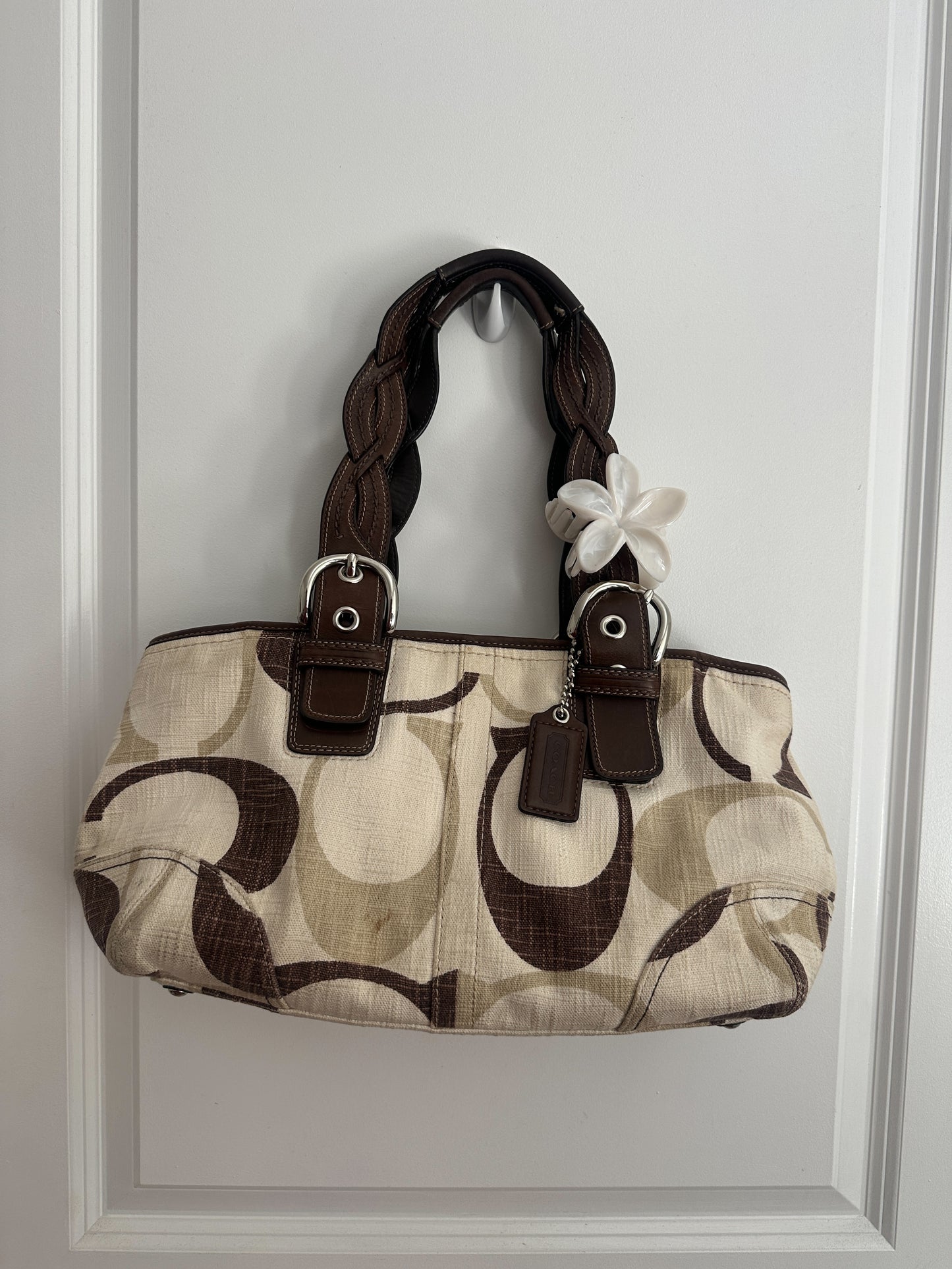 Coach Brown MultiColor Tote Bag
