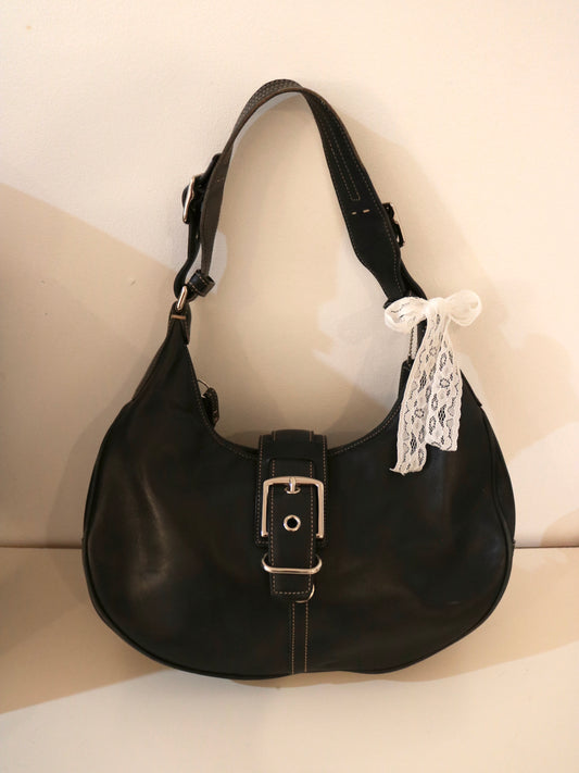 Coach Black Hamptons Hobo Bag
