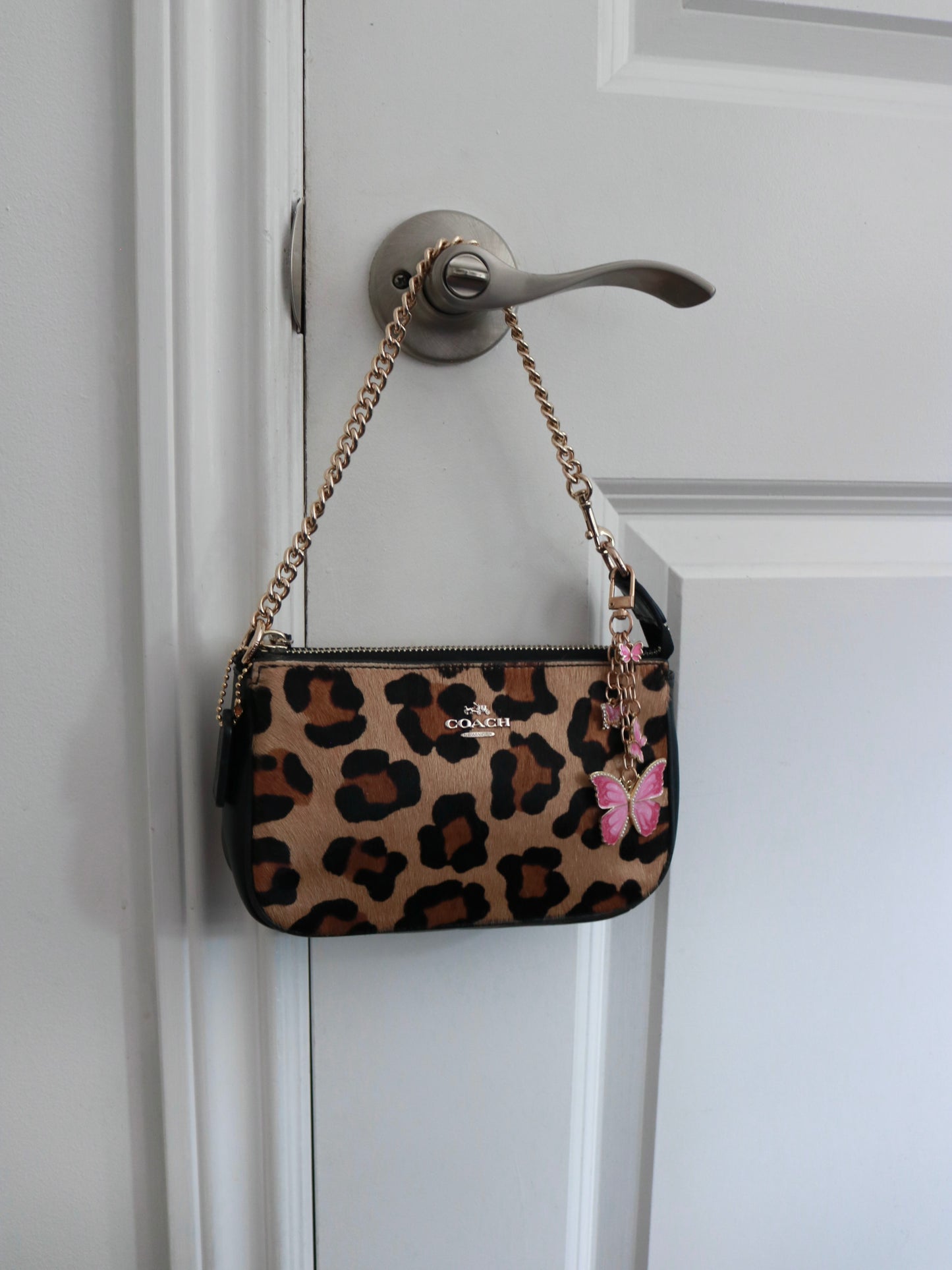 Coach Leopard Print Shoulder Bag