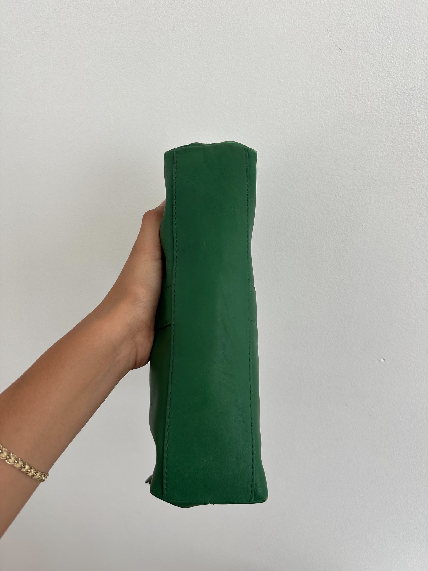 Green Coach Leather East West Bag