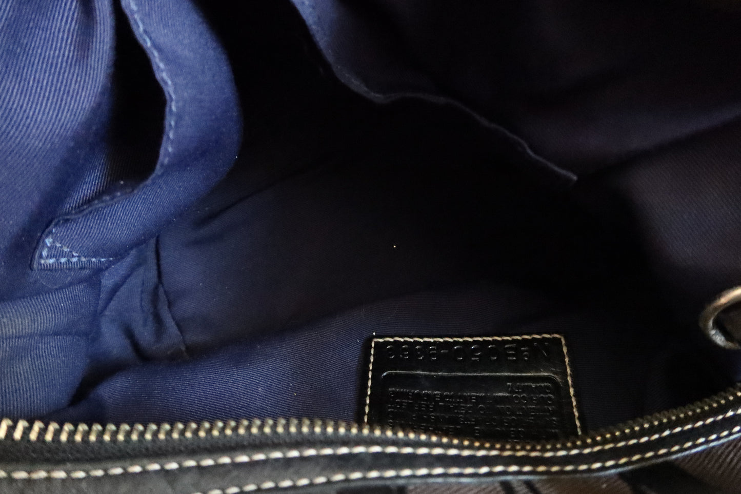 Coach Black Monogram Shoulder Bag