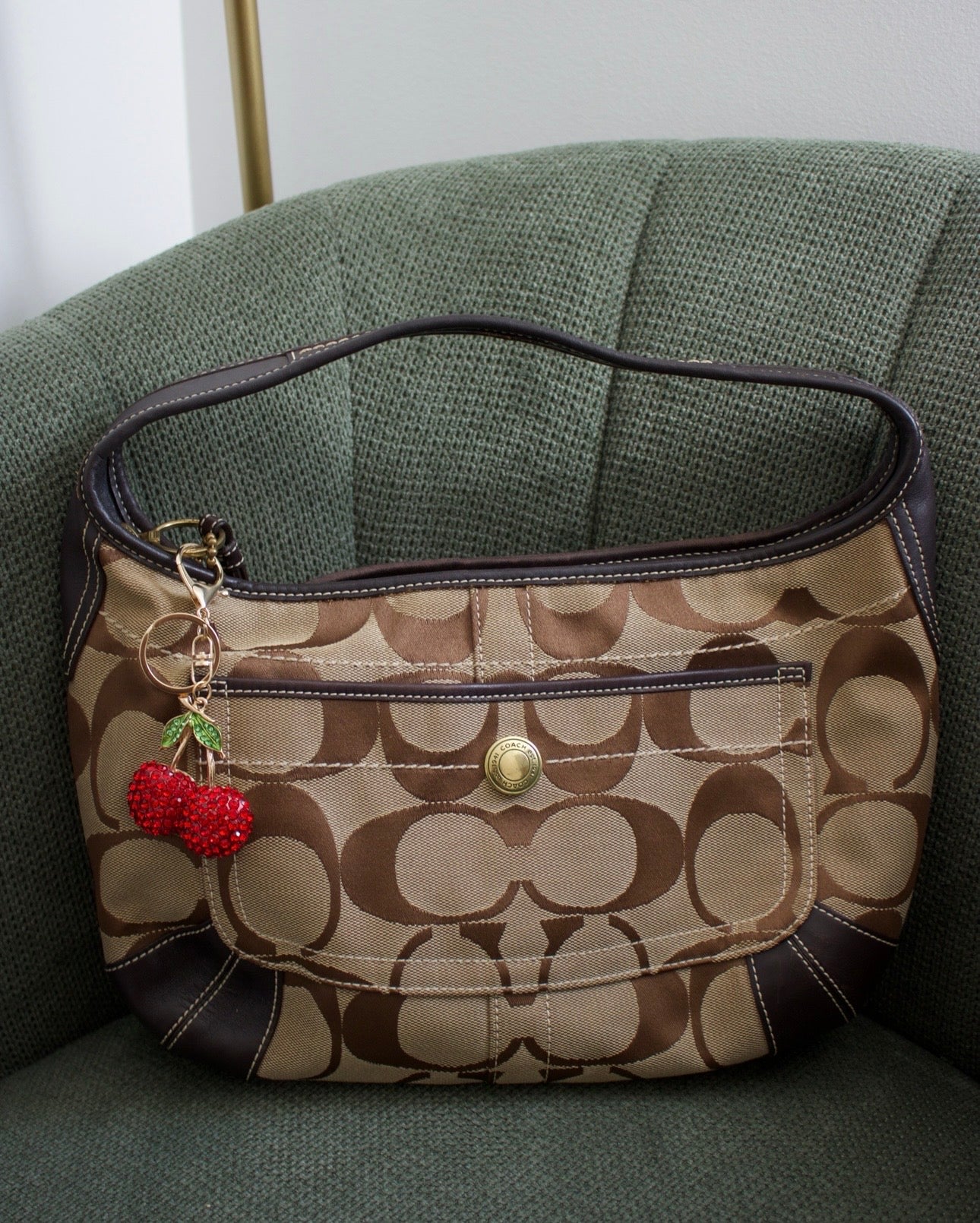 Coach Brown Signature Ergo Bag