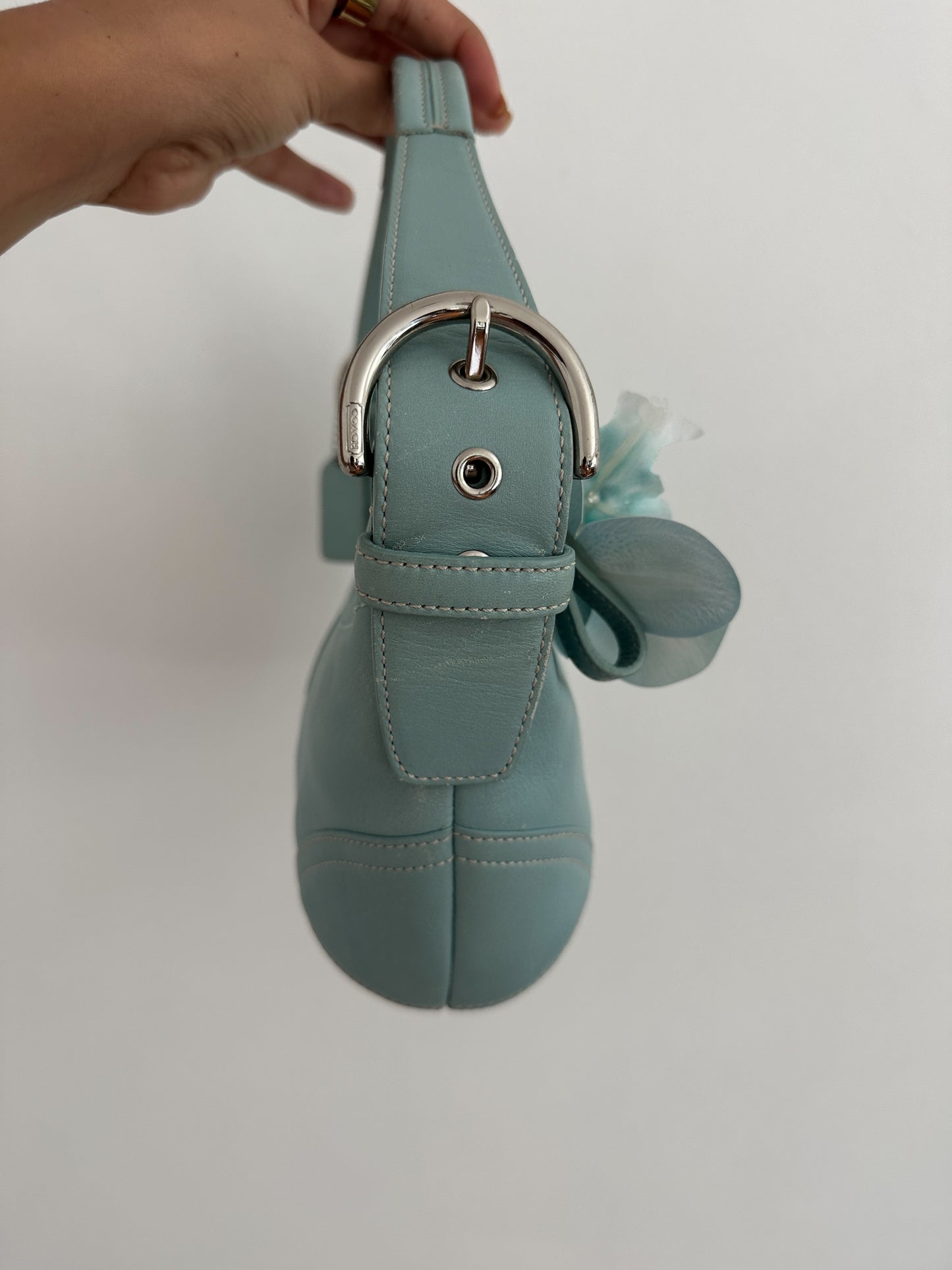 Coach Blue Mini Hobo Bag