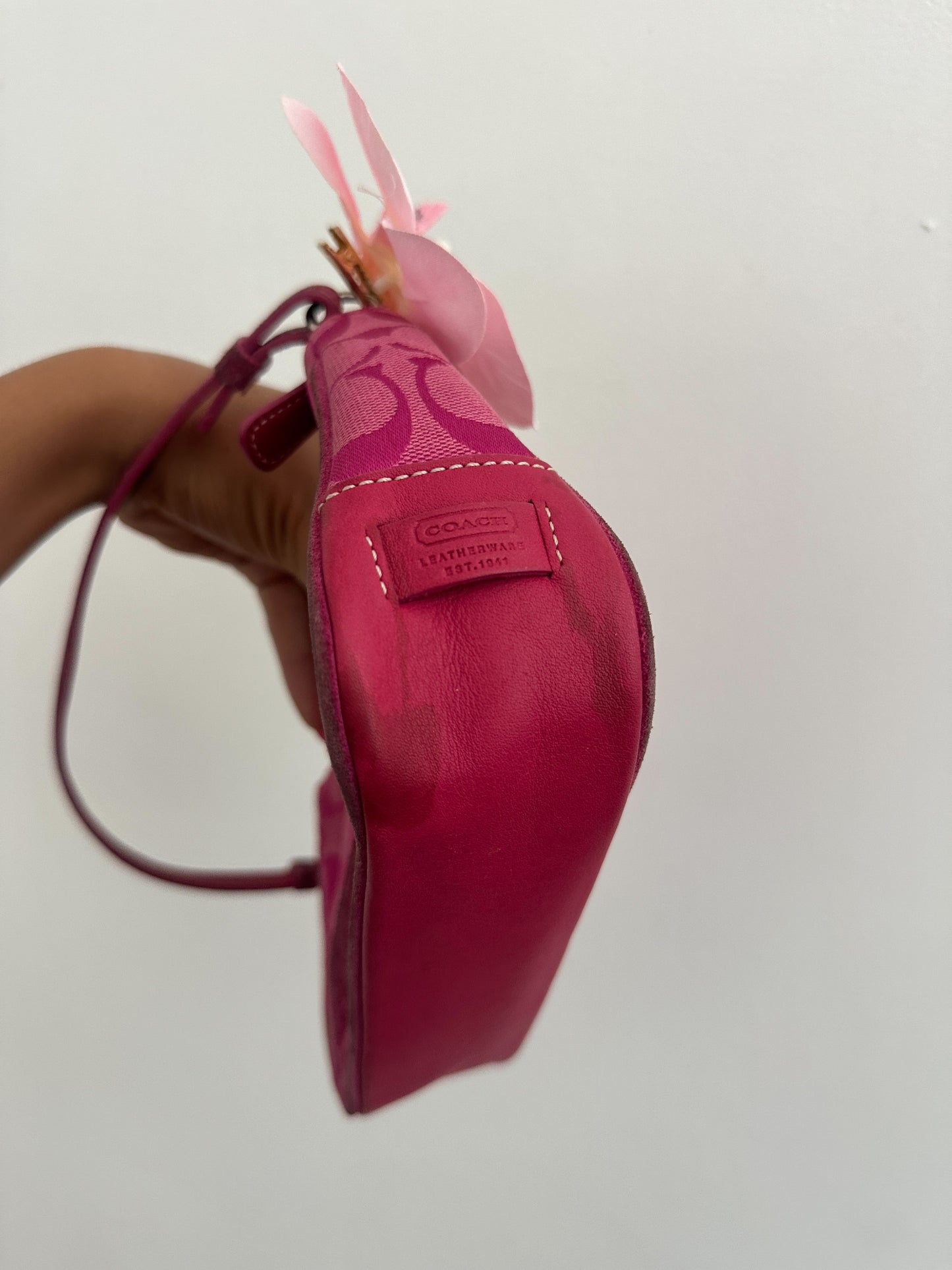 Rare Coach Pink Demi Hamptons Bag