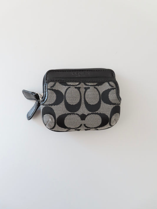 Coach Grey Signature Coin Purse