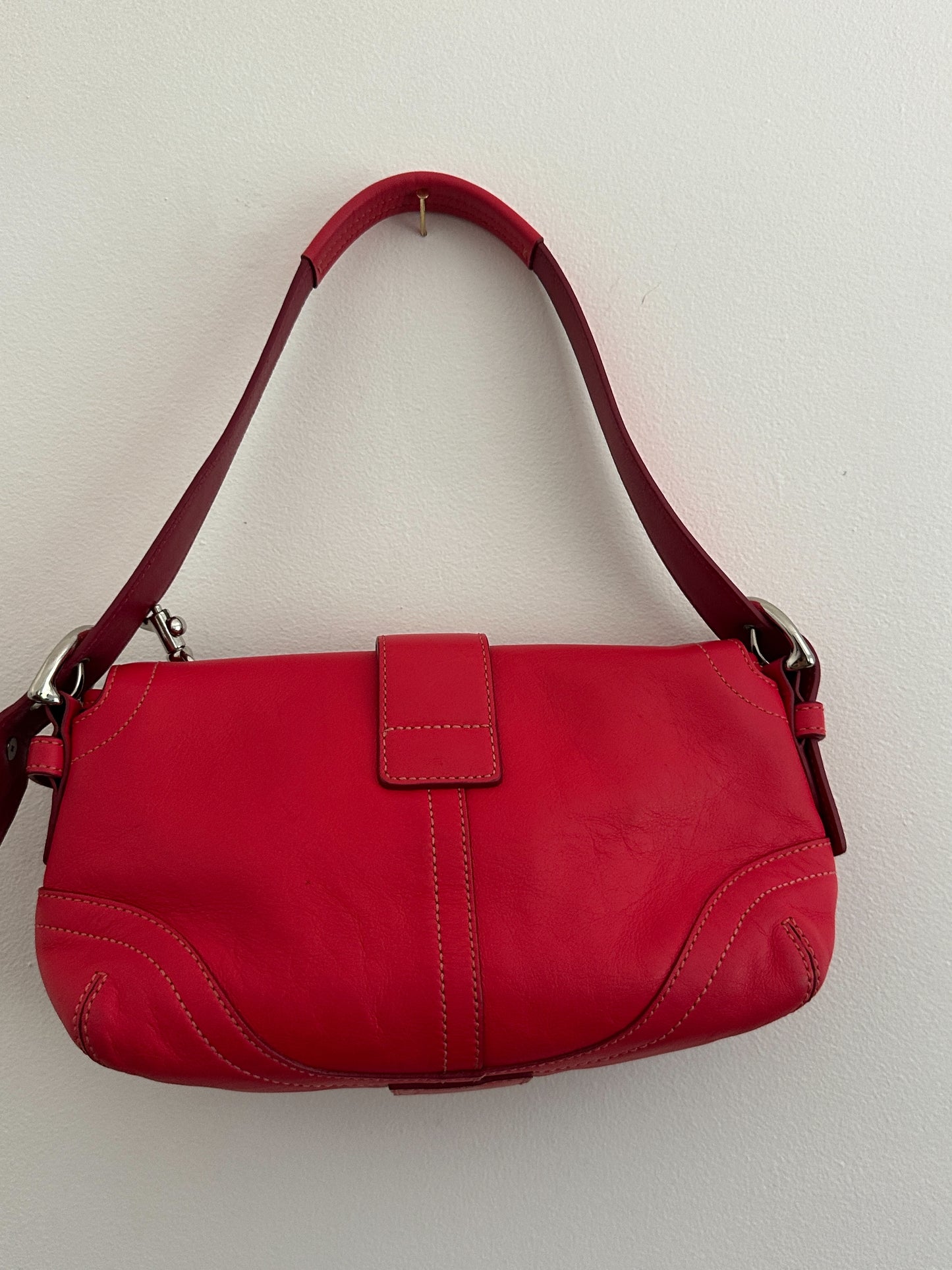 Coach Red Soho Flap Bag