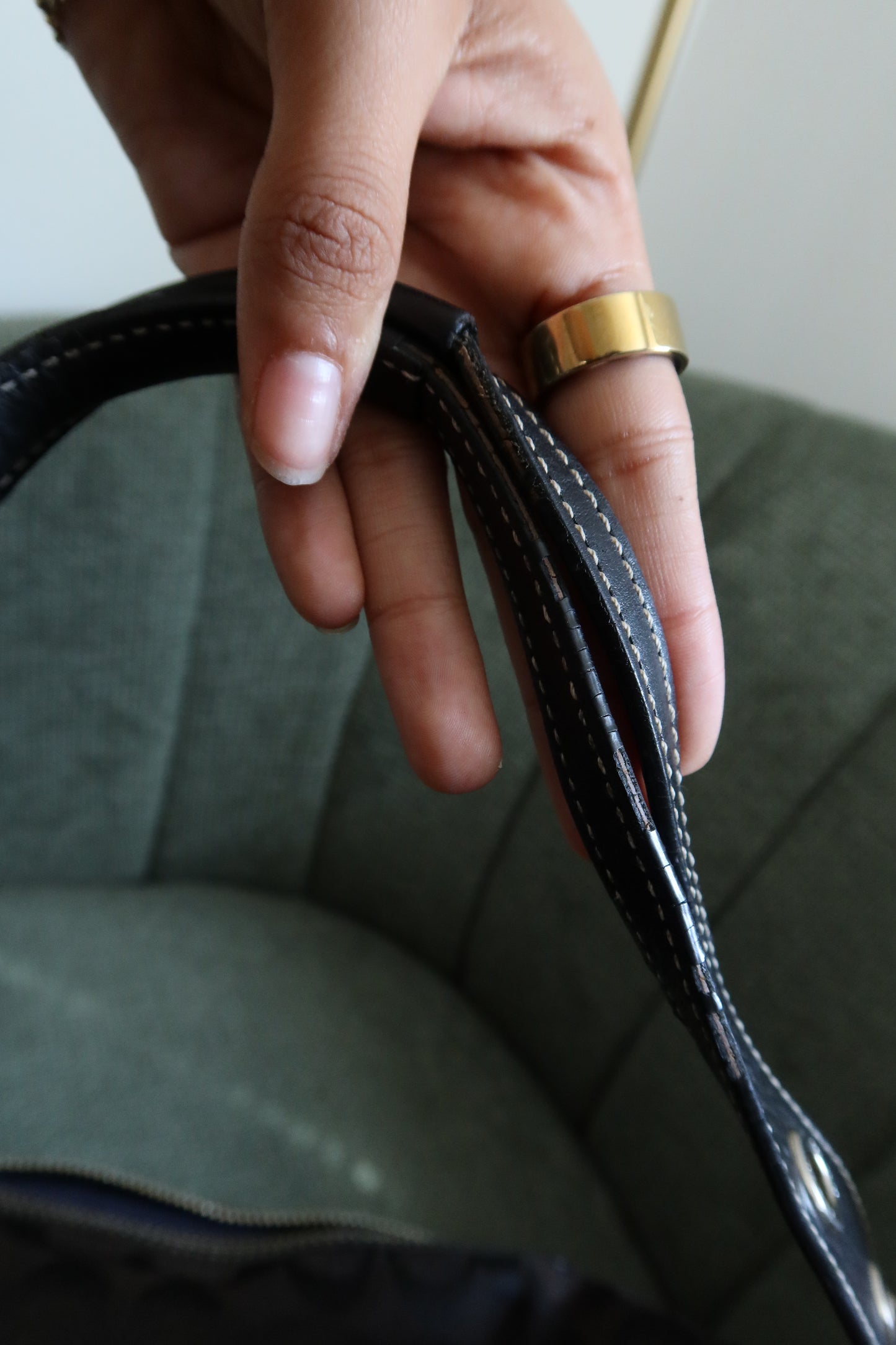 Coach Black Monogram Shoulder Bag