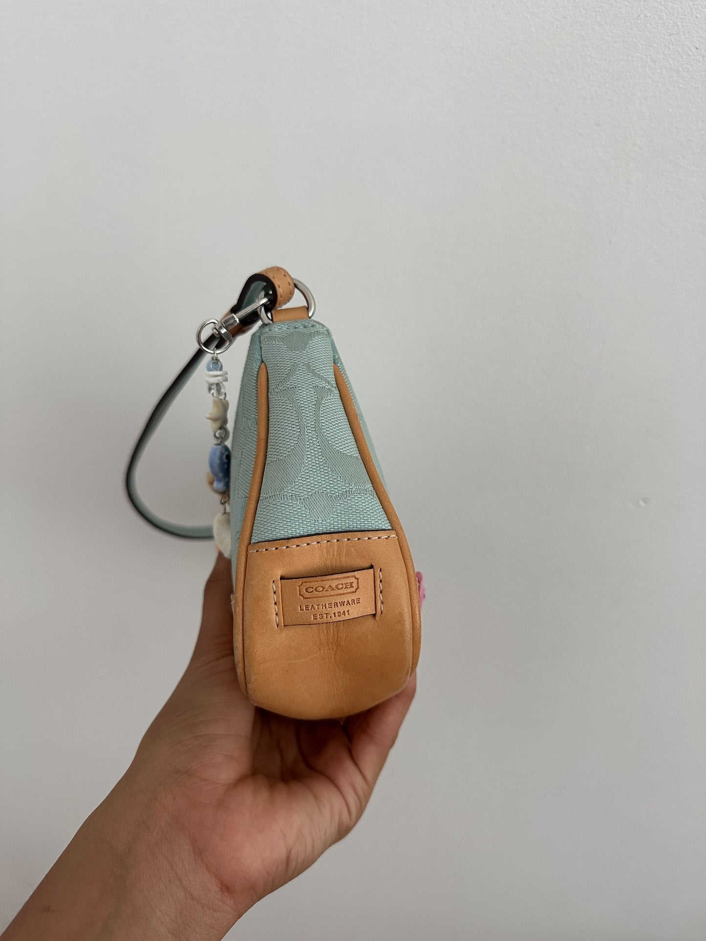 Coach Light Blue Demi Hamptons Bag