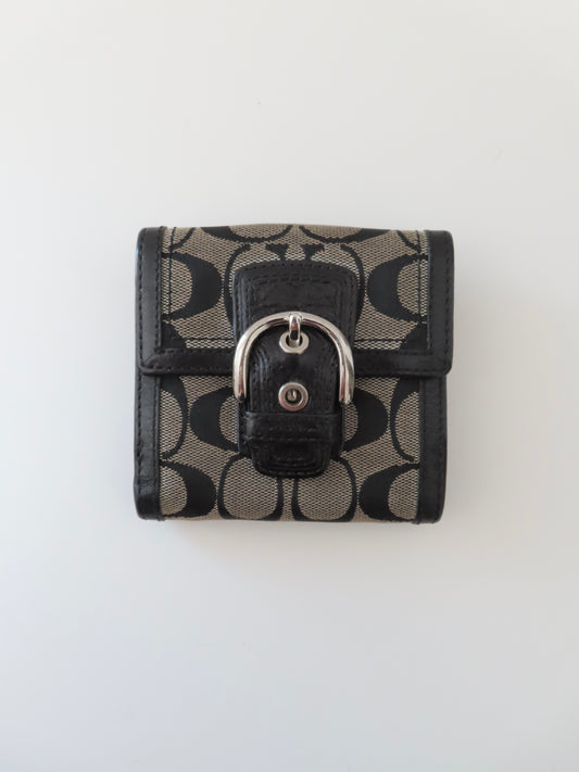 Coach Grey Signature Soho Wallet